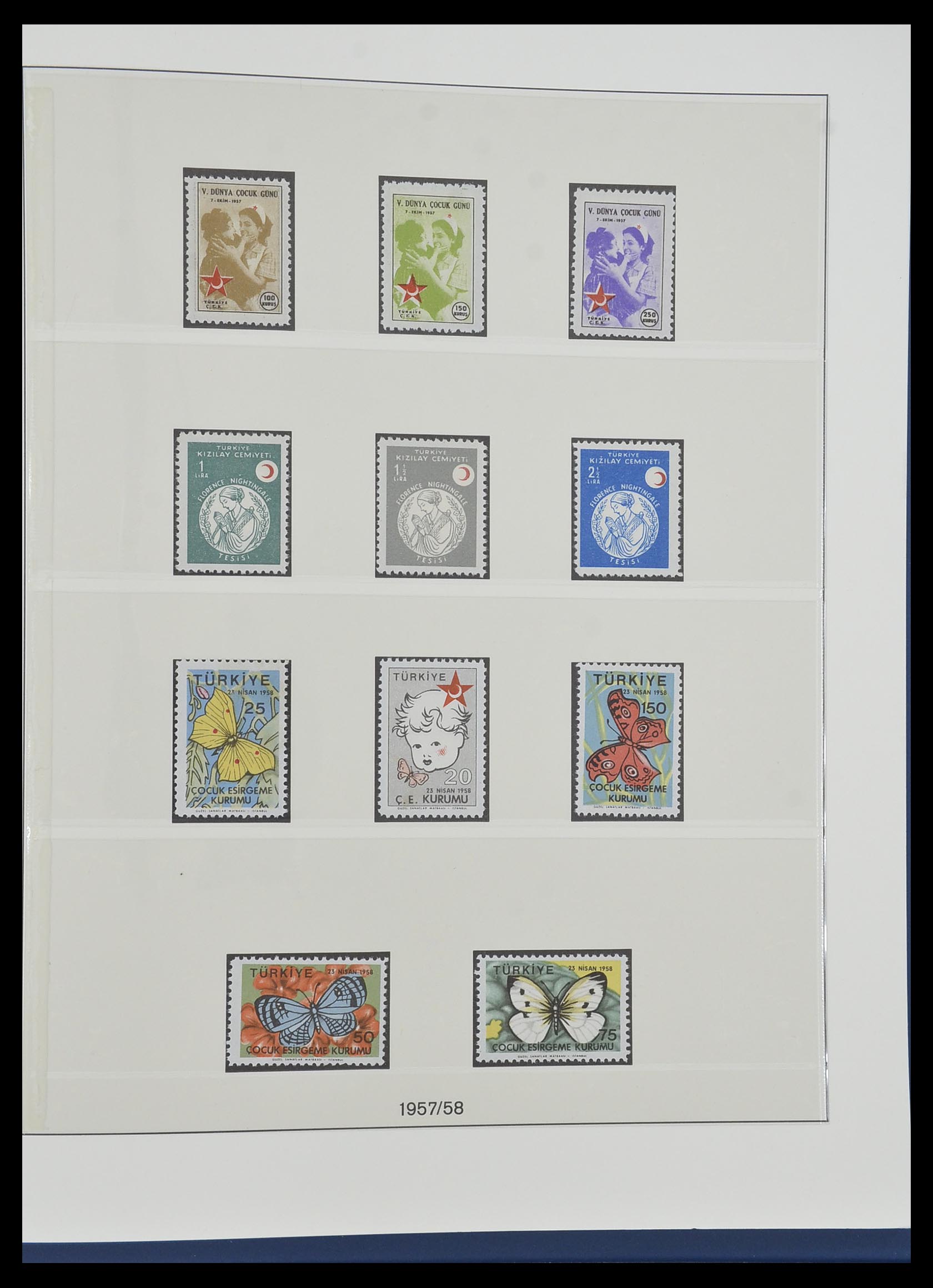 33984 202 - Postzegelverzameling 33984 Turkije 1938-1990.