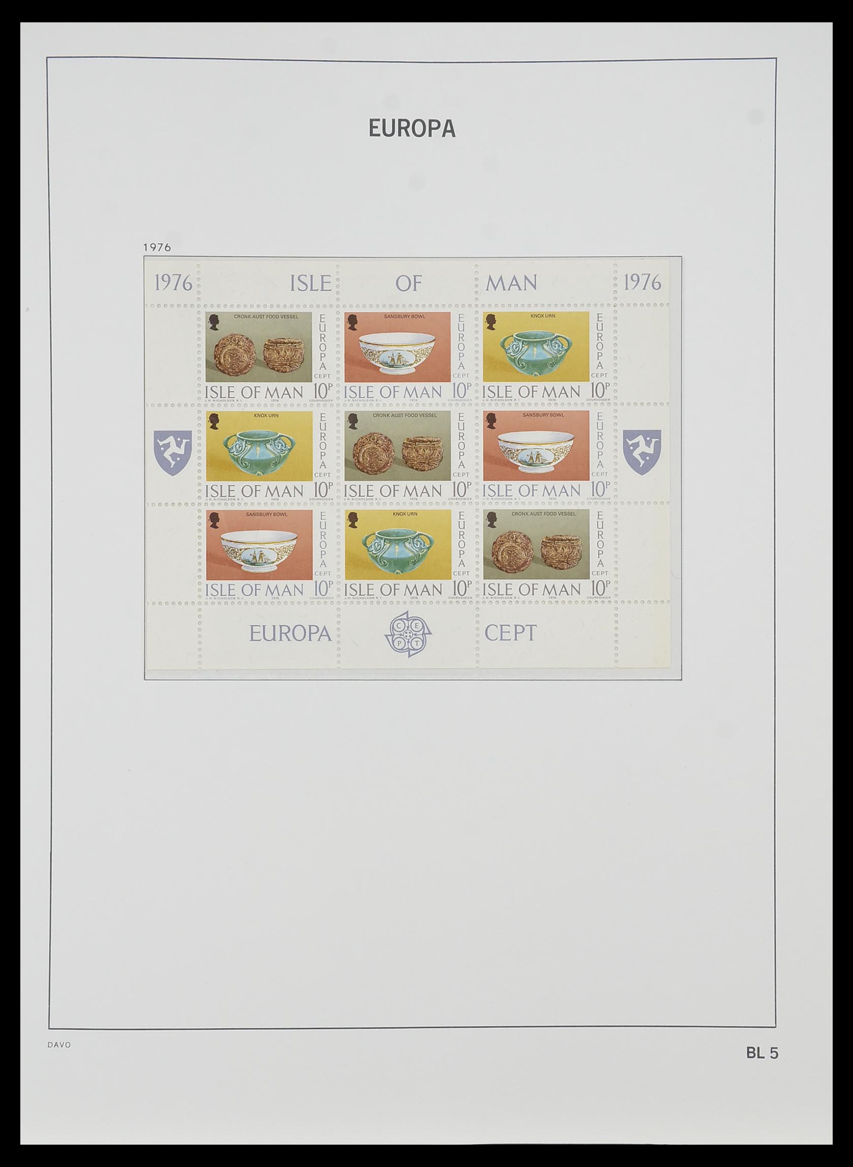 33985 005 - Stamp collection 33985 Europa CEPT souvenir sheets 1974-2014.