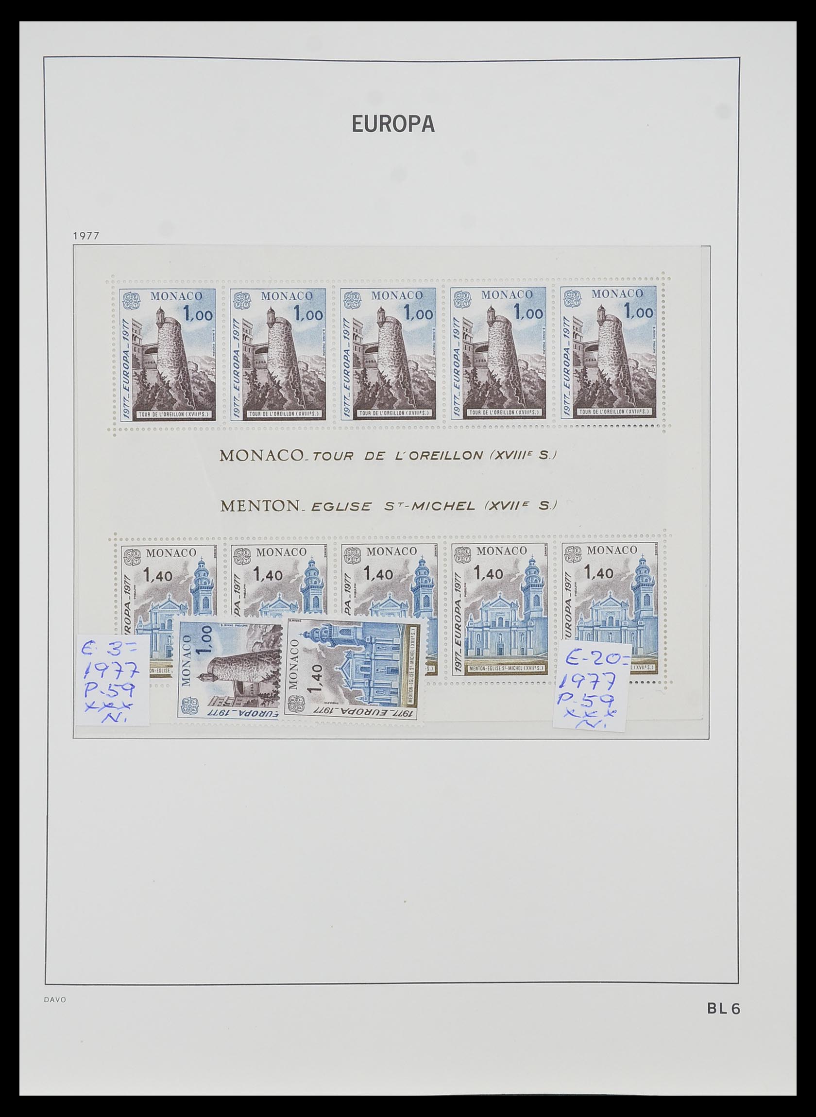 33985 006 - Postzegelverzameling 33985 Europa CEPT blokken 1974-2014.