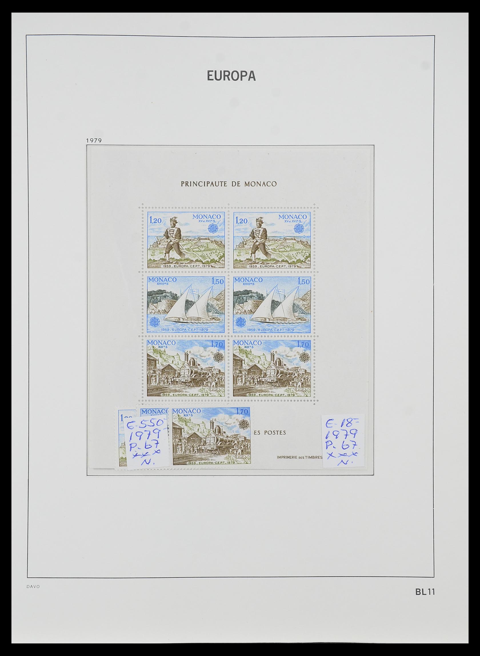 33985 011 - Stamp collection 33985 Europa CEPT souvenir sheets 1974-2014.