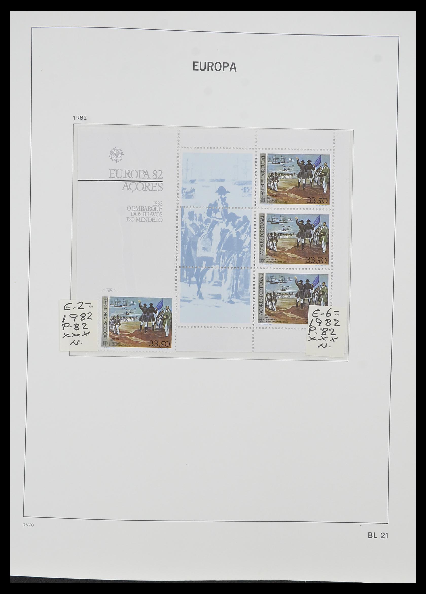 33985 022 - Stamp collection 33985 Europa CEPT souvenir sheets 1974-2014.