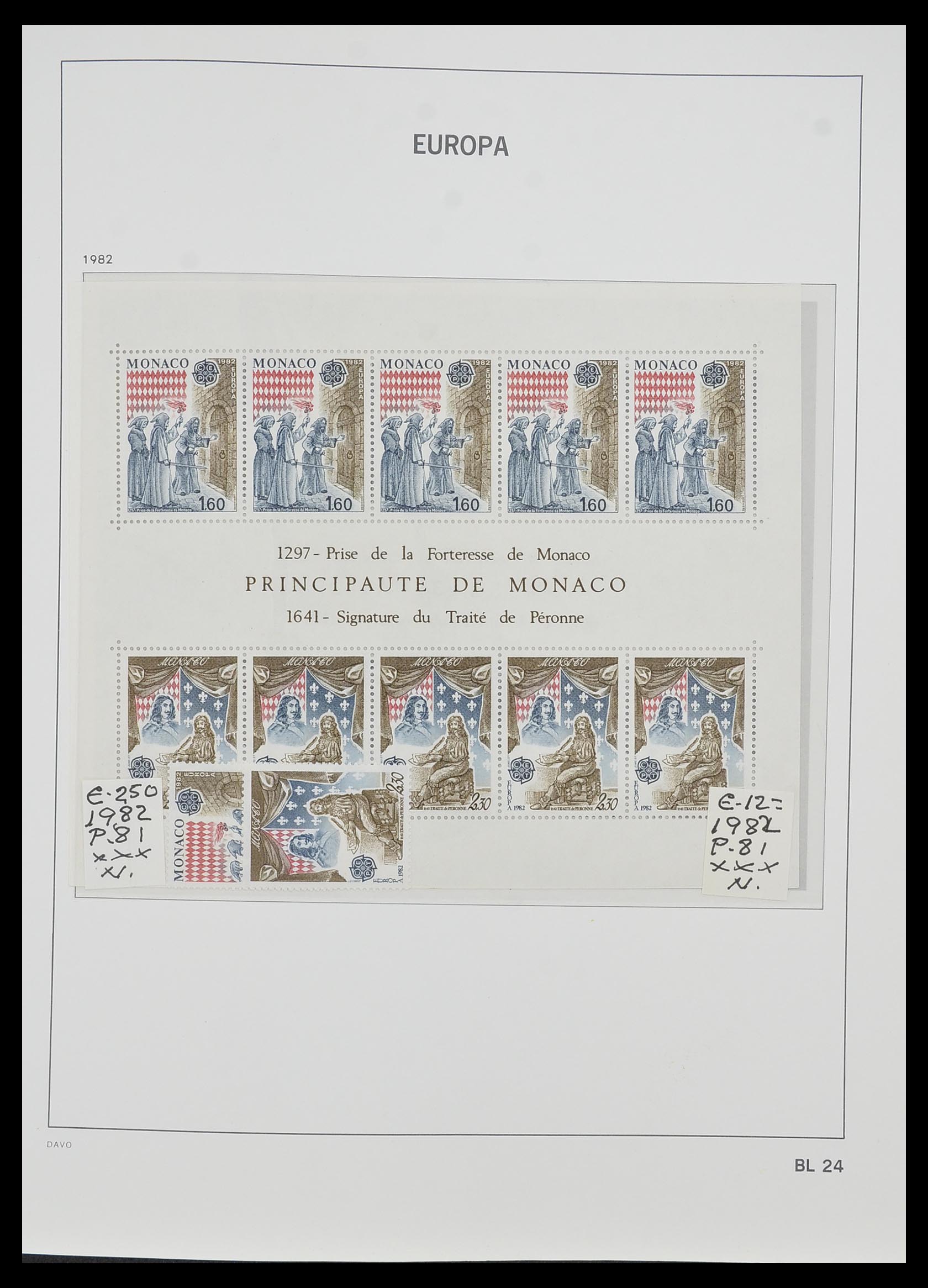 33985 024 - Stamp collection 33985 Europa CEPT souvenir sheets 1974-2014.