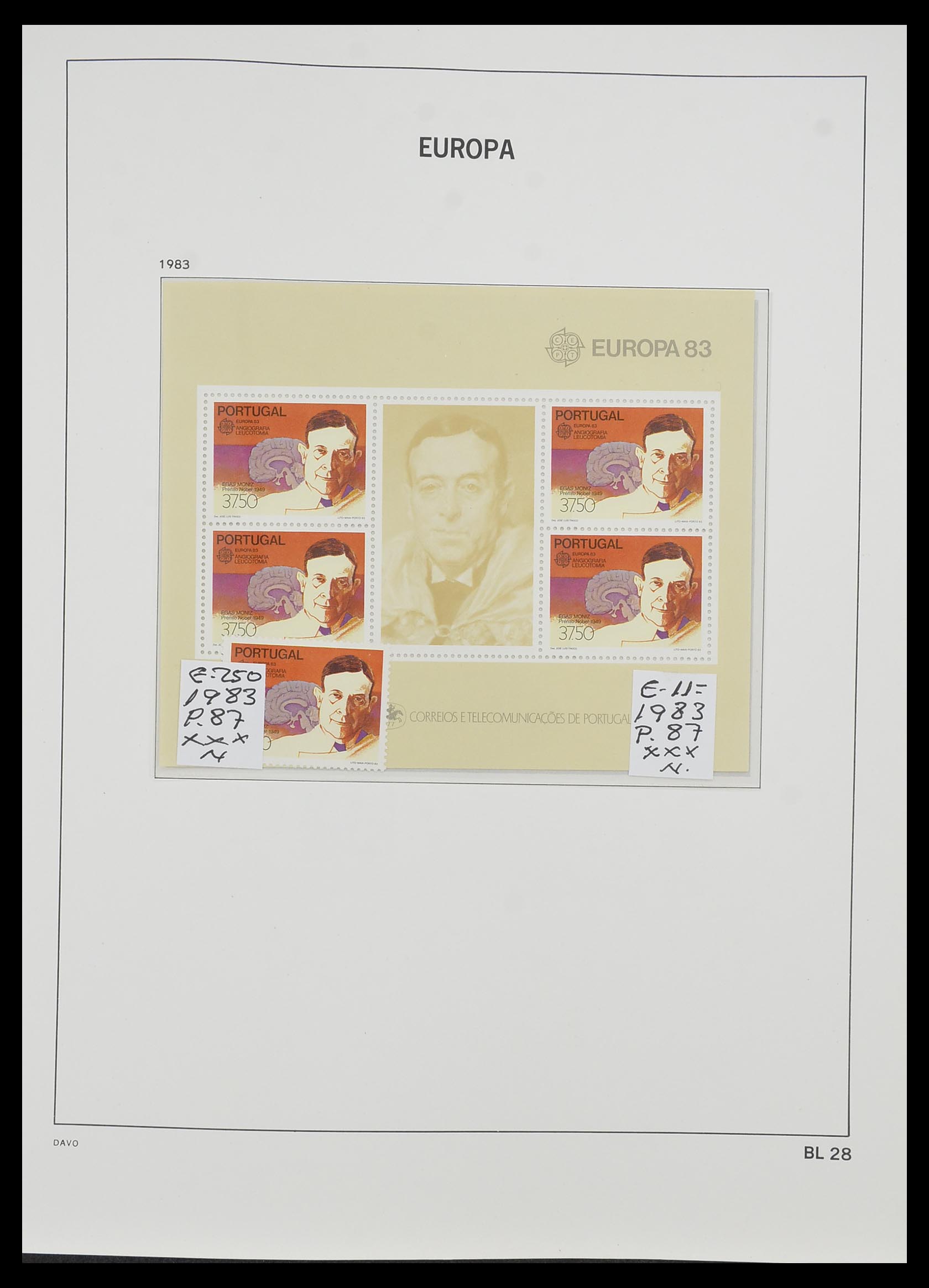 33985 026 - Stamp collection 33985 Europa CEPT souvenir sheets 1974-2014.