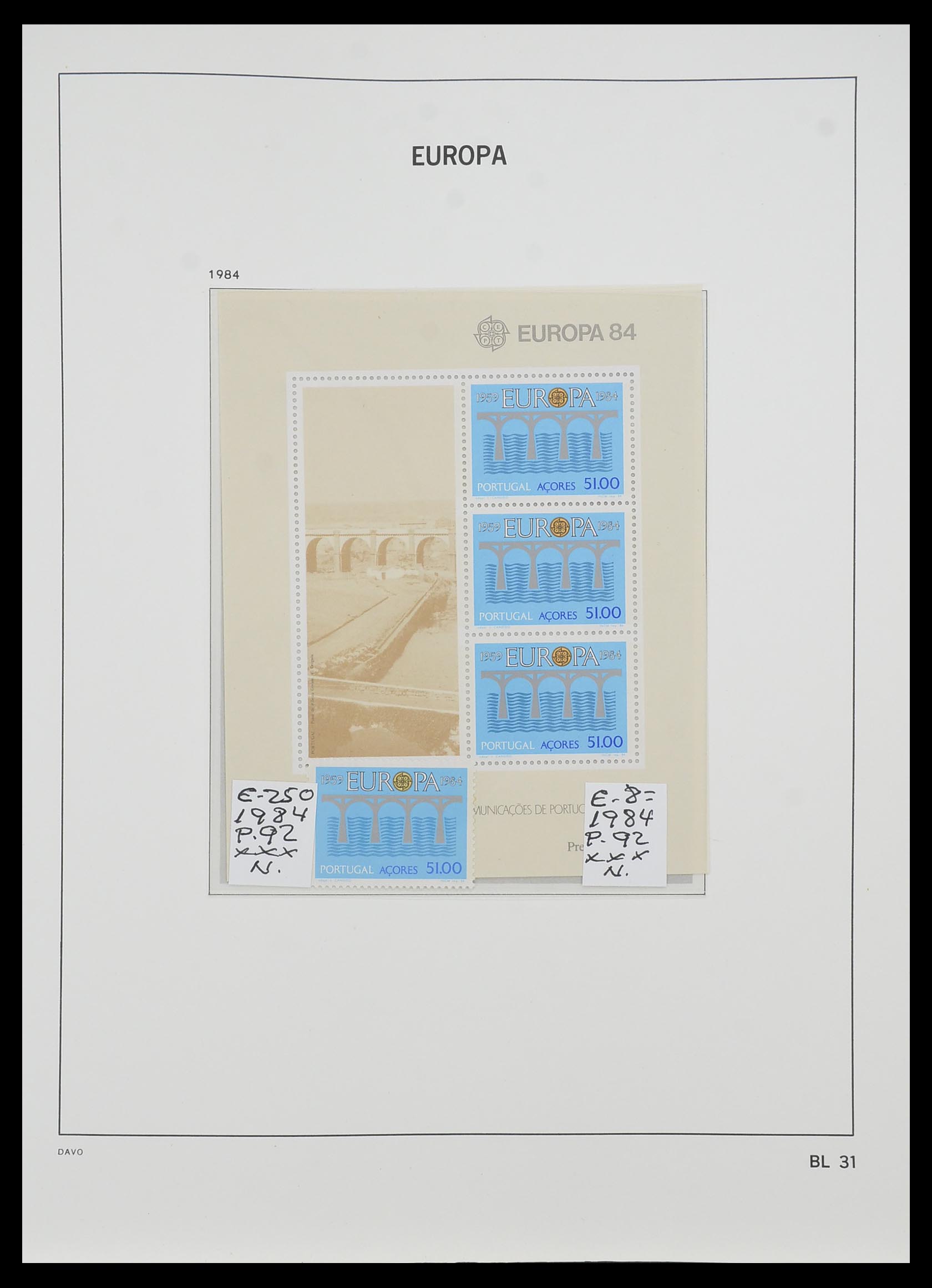 33985 032 - Stamp collection 33985 Europa CEPT souvenir sheets 1974-2014.