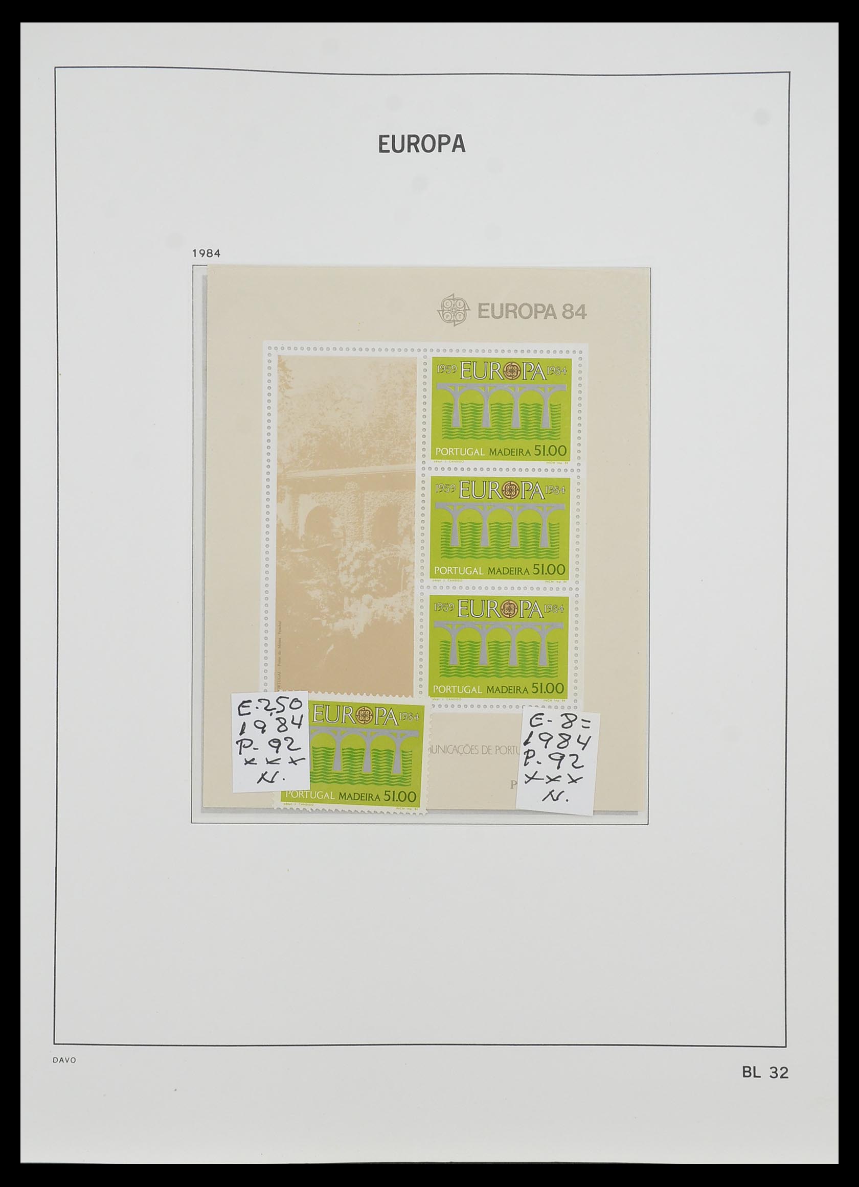 33985 033 - Stamp collection 33985 Europa CEPT souvenir sheets 1974-2014.