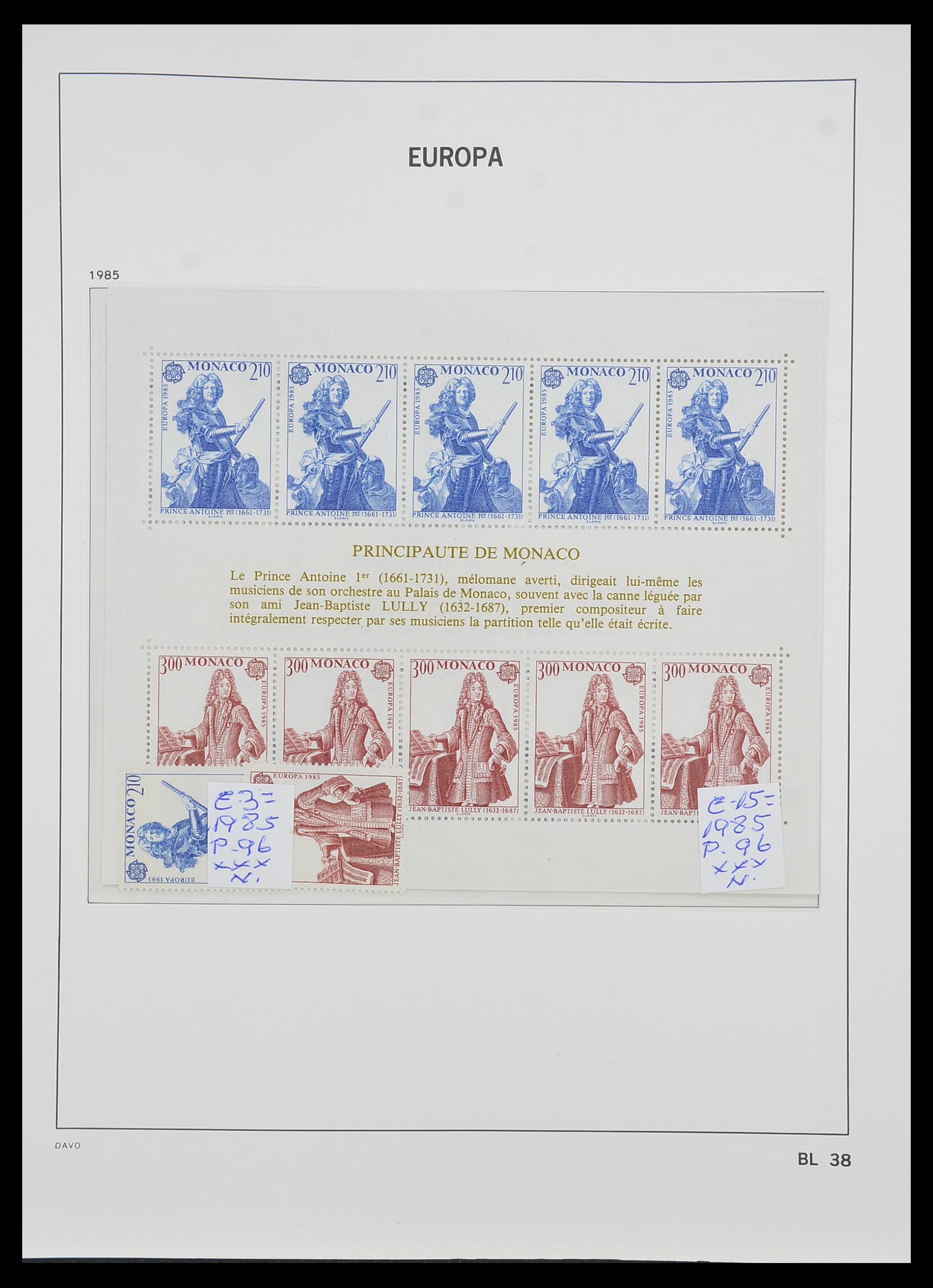 33985 038 - Stamp collection 33985 Europa CEPT souvenir sheets 1974-2014.