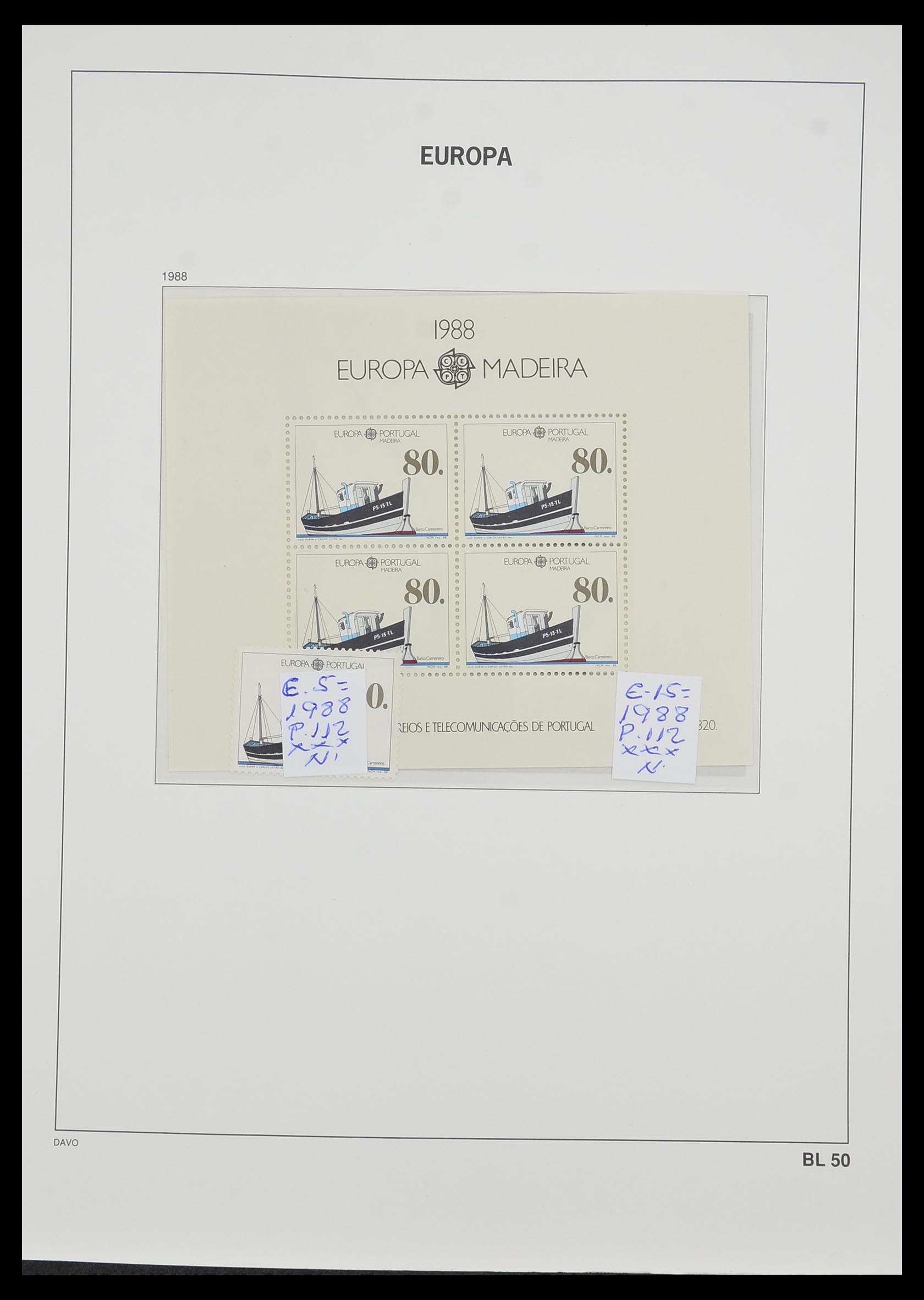 33985 051 - Stamp collection 33985 Europa CEPT souvenir sheets 1974-2014.
