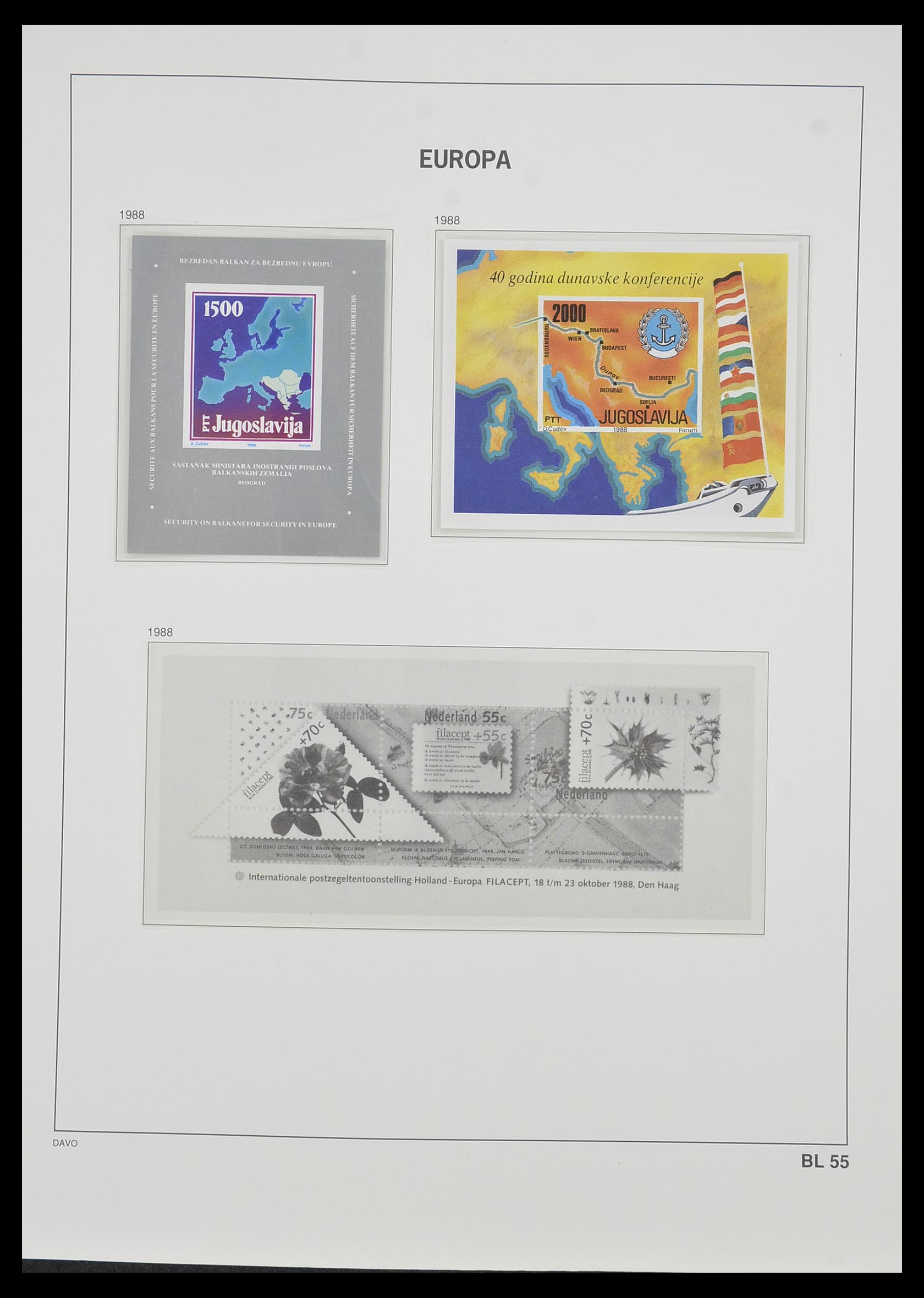 33985 053 - Stamp collection 33985 Europa CEPT souvenir sheets 1974-2014.