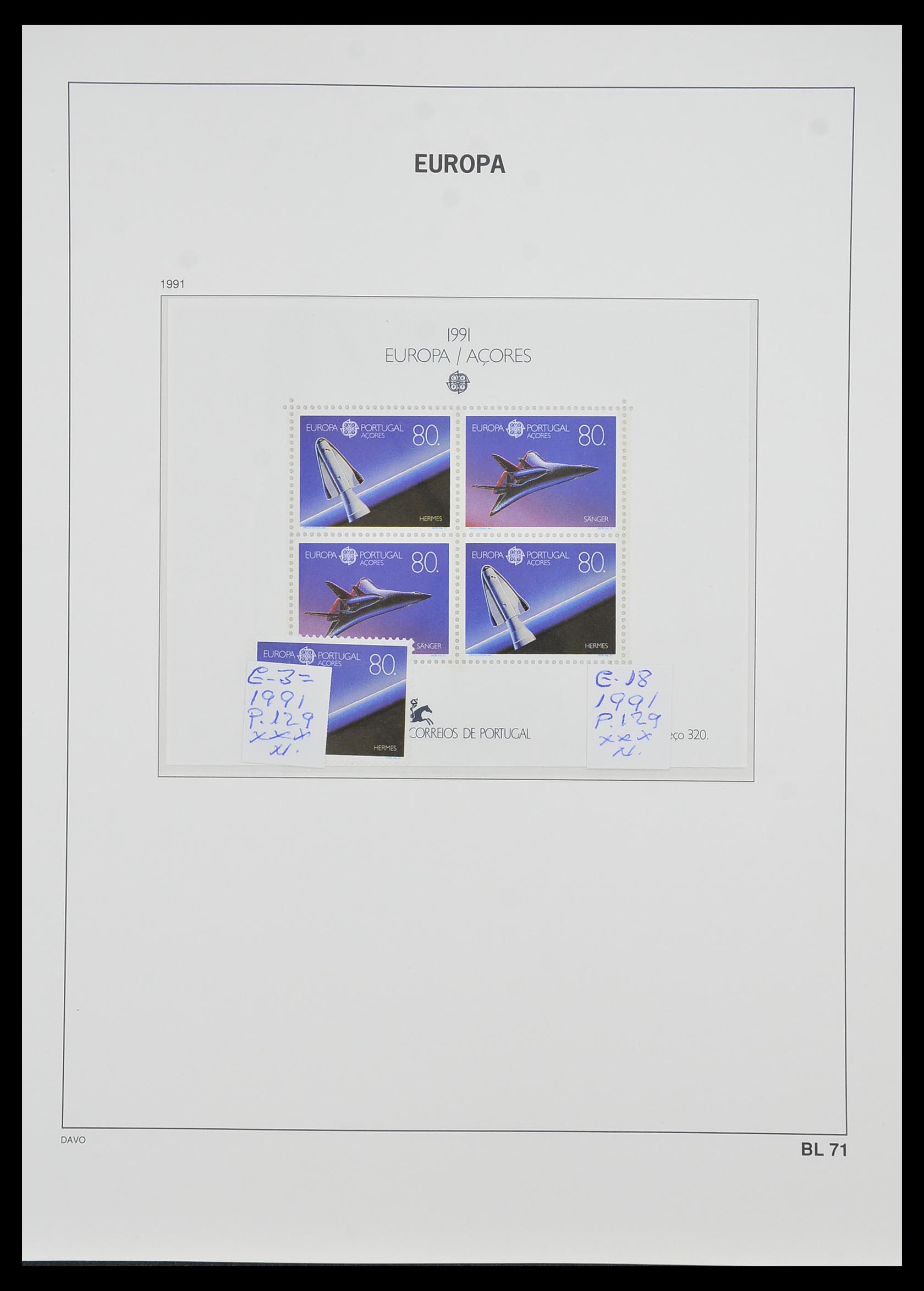 33985 064 - Stamp collection 33985 Europa CEPT souvenir sheets 1974-2014.