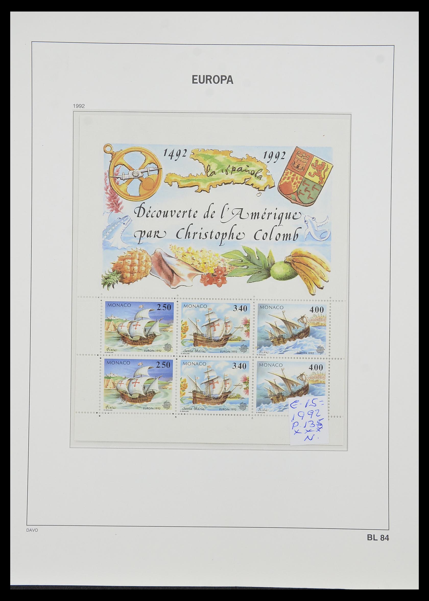 33985 072 - Stamp collection 33985 Europa CEPT souvenir sheets 1974-2014.