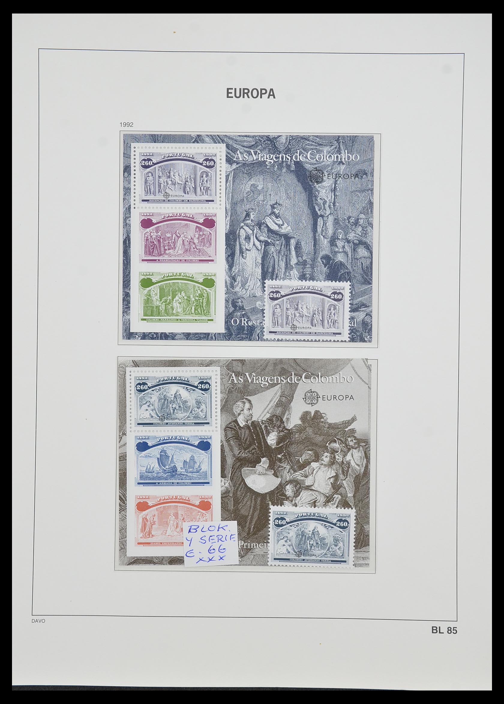 33985 073 - Stamp collection 33985 Europa CEPT souvenir sheets 1974-2014.