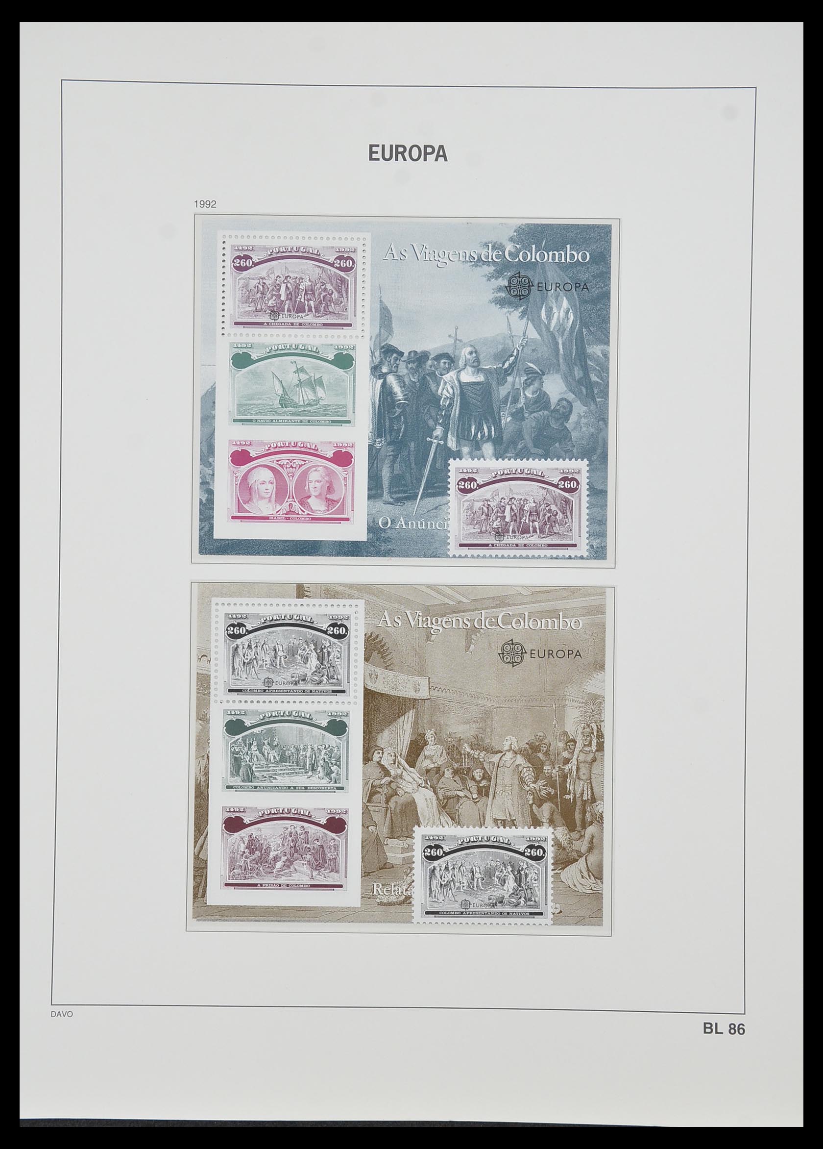 33985 074 - Stamp collection 33985 Europa CEPT souvenir sheets 1974-2014.