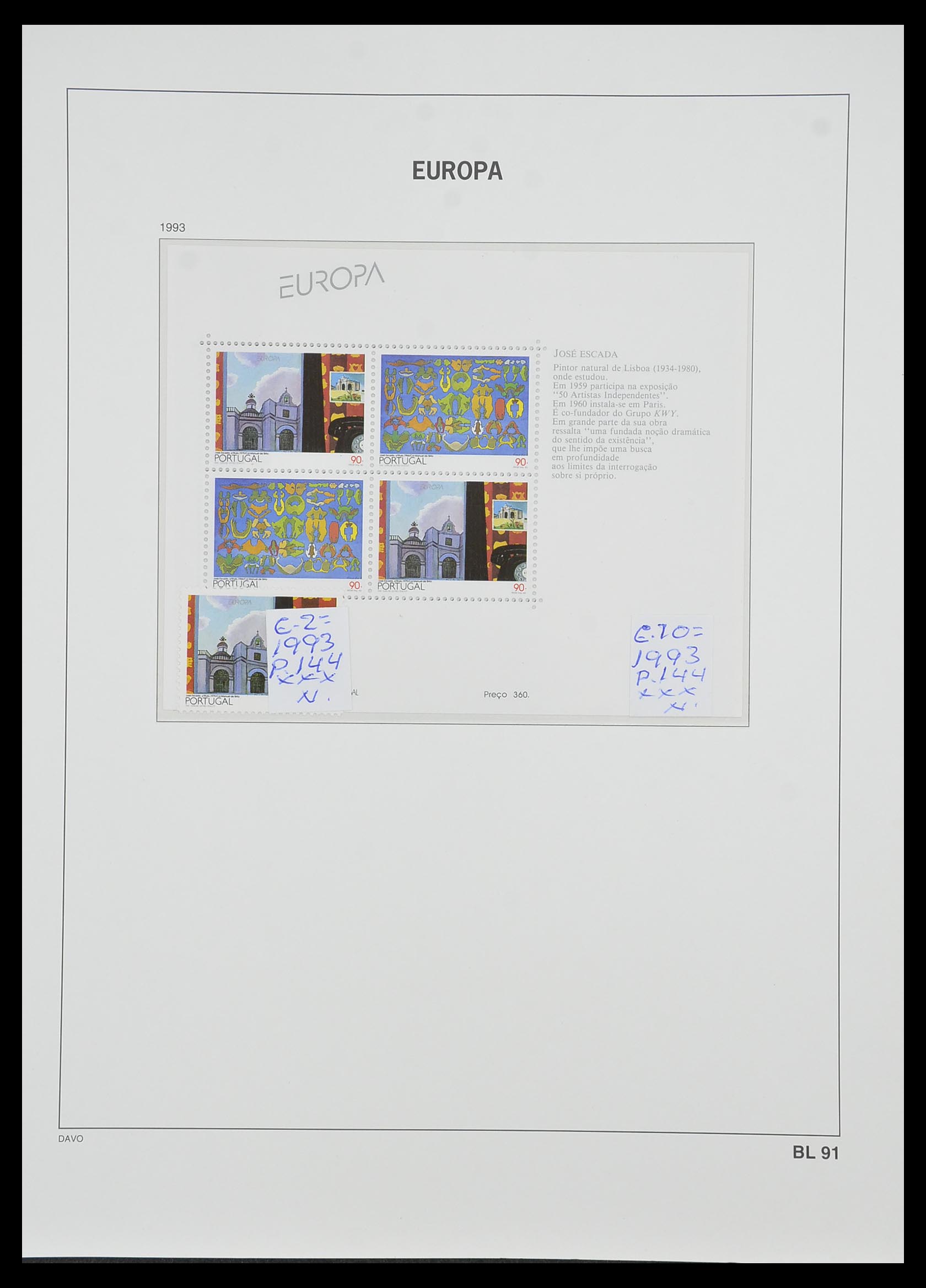 33985 077 - Stamp collection 33985 Europa CEPT souvenir sheets 1974-2014.