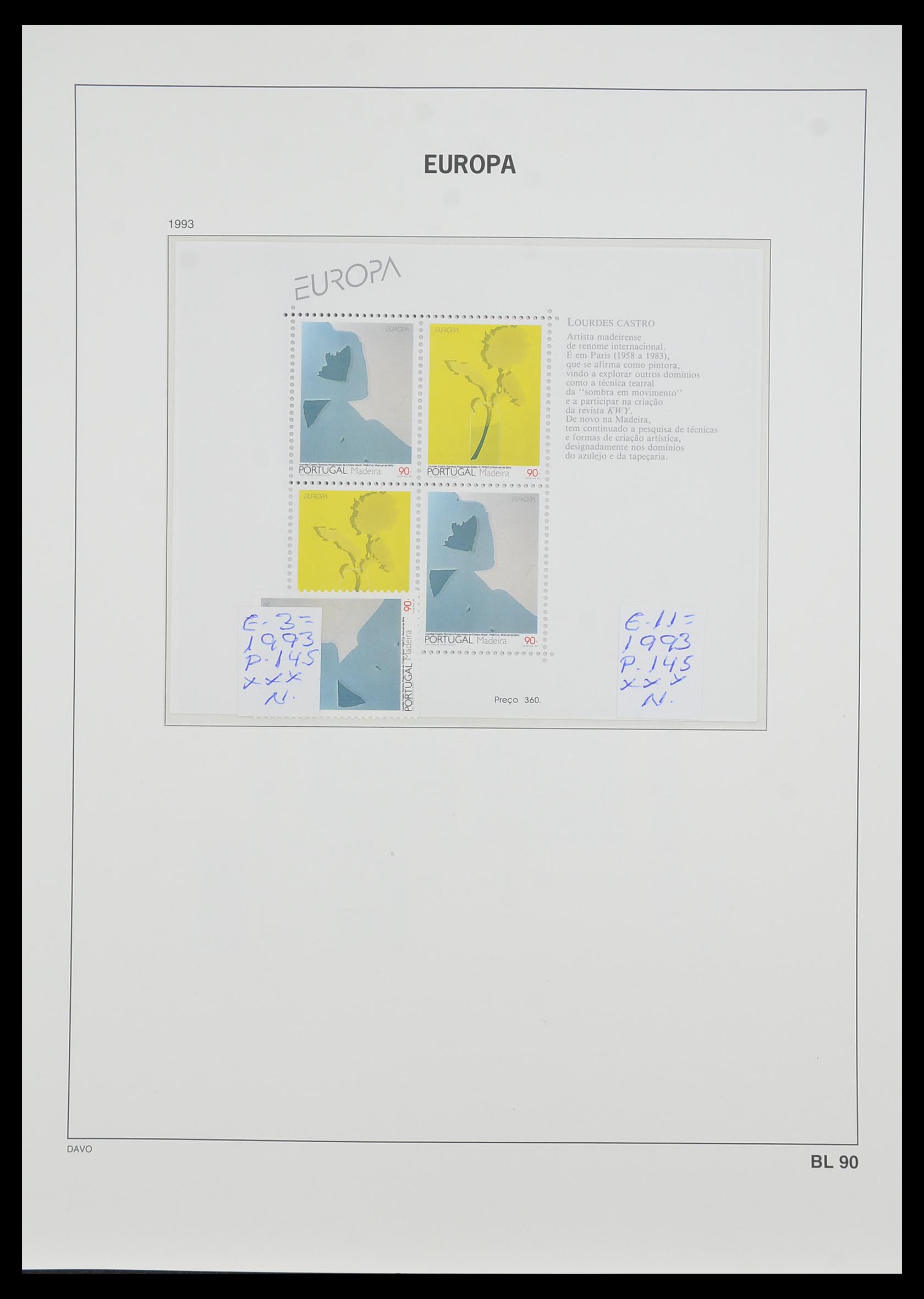 33985 079 - Postzegelverzameling 33985 Europa CEPT blokken 1974-2014.