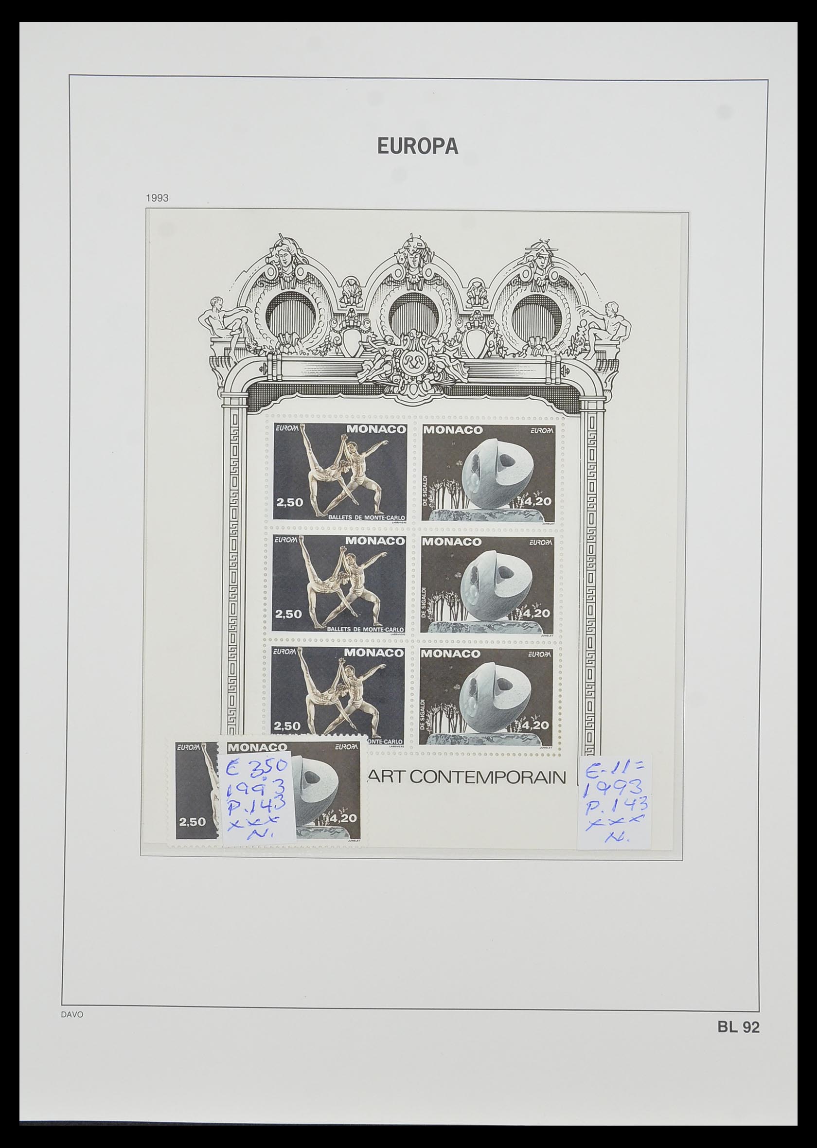 33985 080 - Stamp collection 33985 Europa CEPT souvenir sheets 1974-2014.
