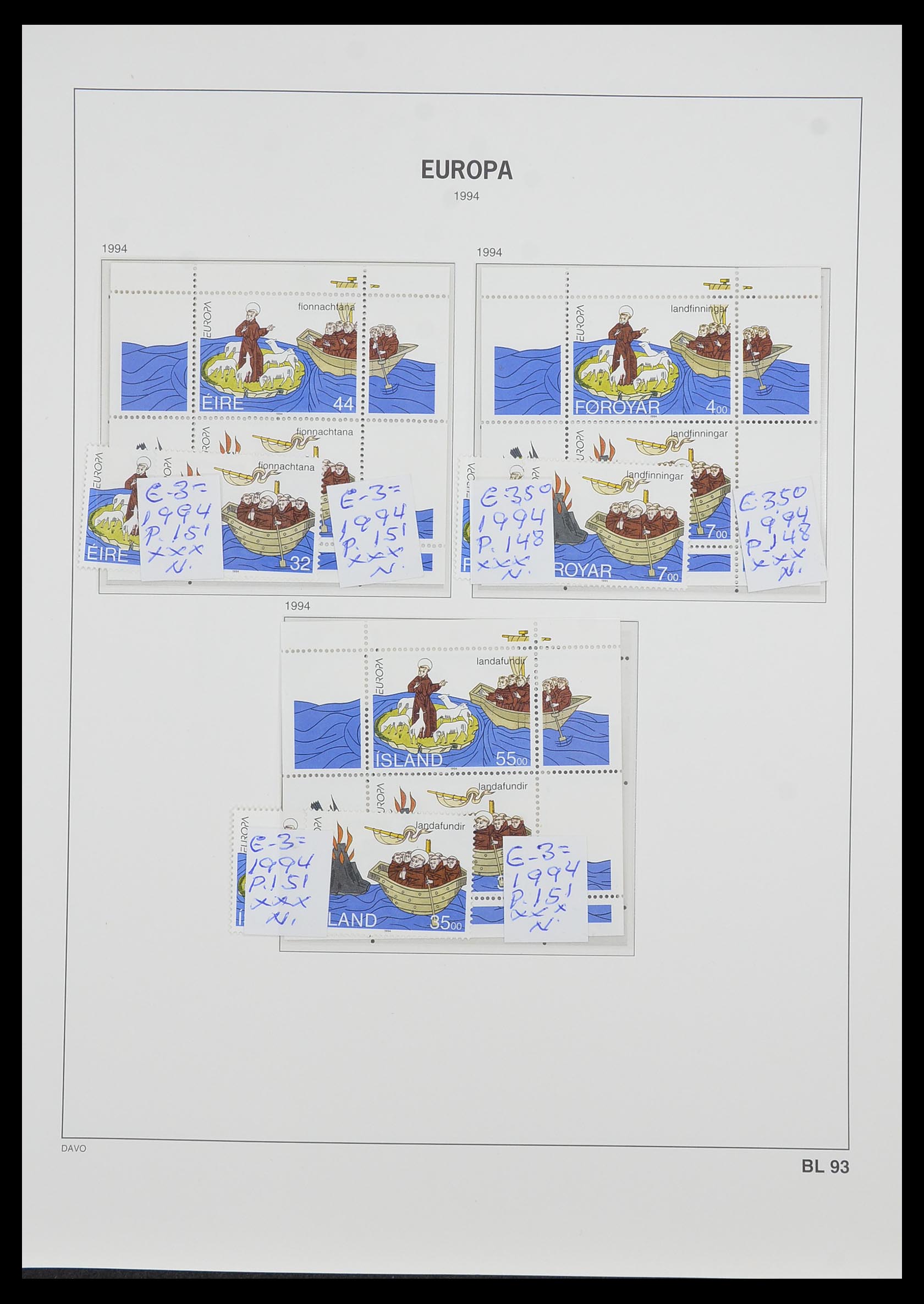 33985 081 - Postzegelverzameling 33985 Europa CEPT blokken 1974-2014.