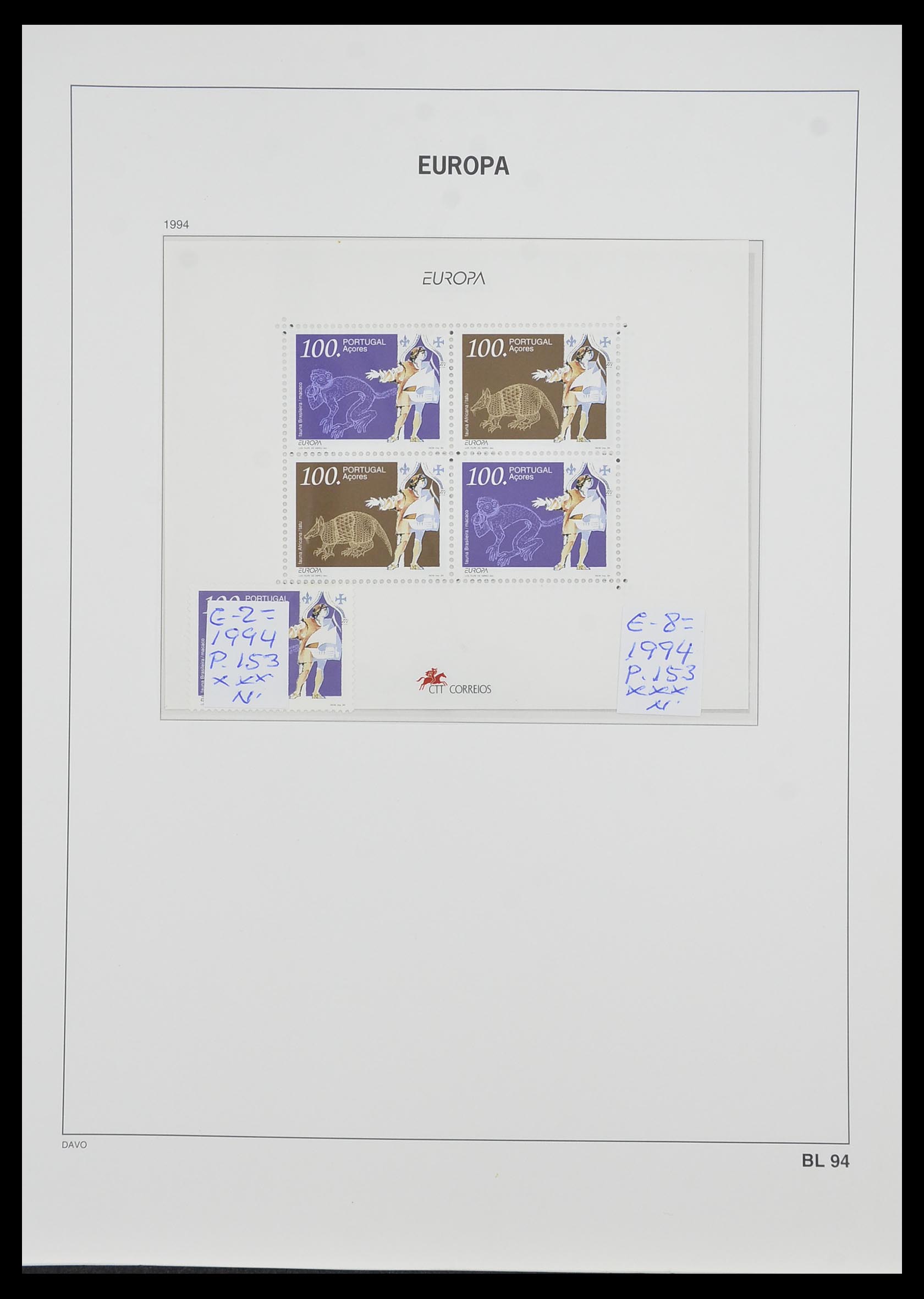 33985 083 - Stamp collection 33985 Europa CEPT souvenir sheets 1974-2014.