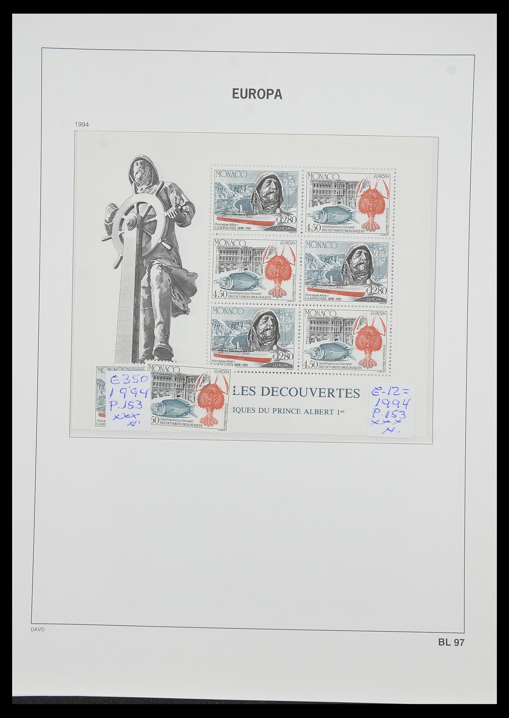 33985 085 - Postzegelverzameling 33985 Europa CEPT blokken 1974-2014.
