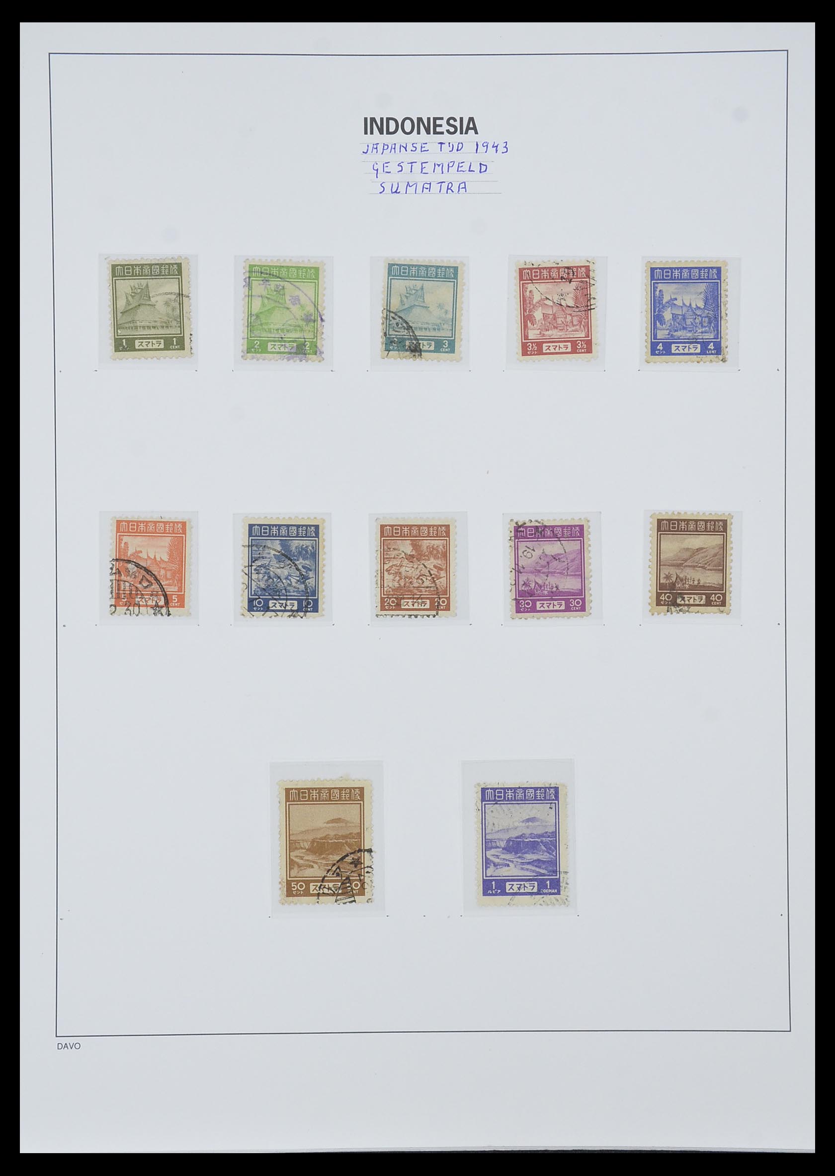33988 002 - Postzegelverzameling 33988 Weense drukken Indonesië.