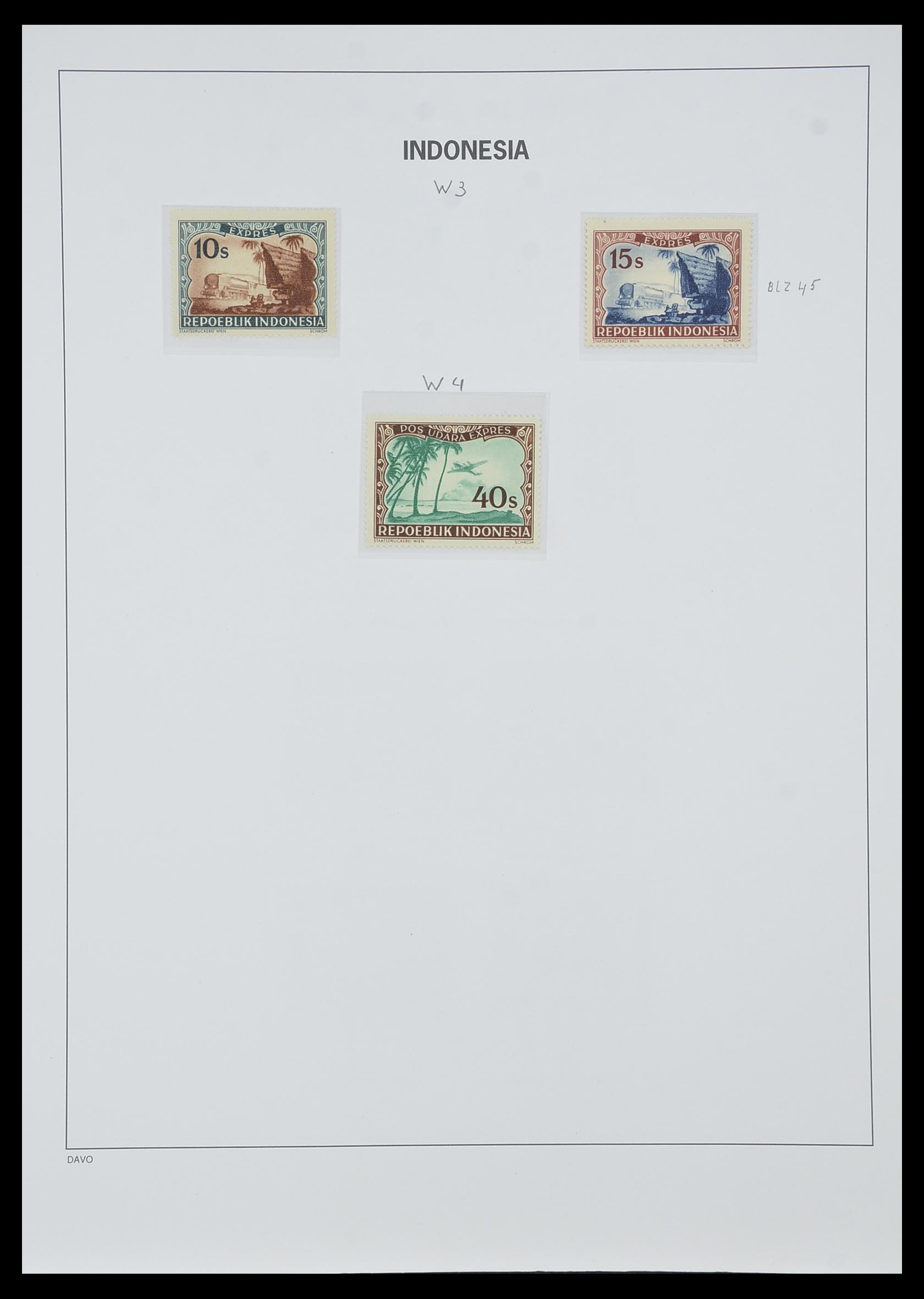 33988 013 - Postzegelverzameling 33988 Weense drukken Indonesië.