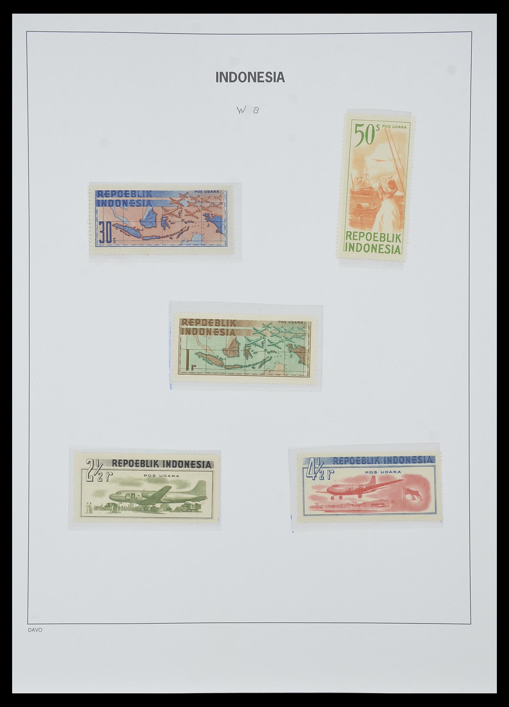 33988 017 - Postzegelverzameling 33988 Weense drukken Indonesië.