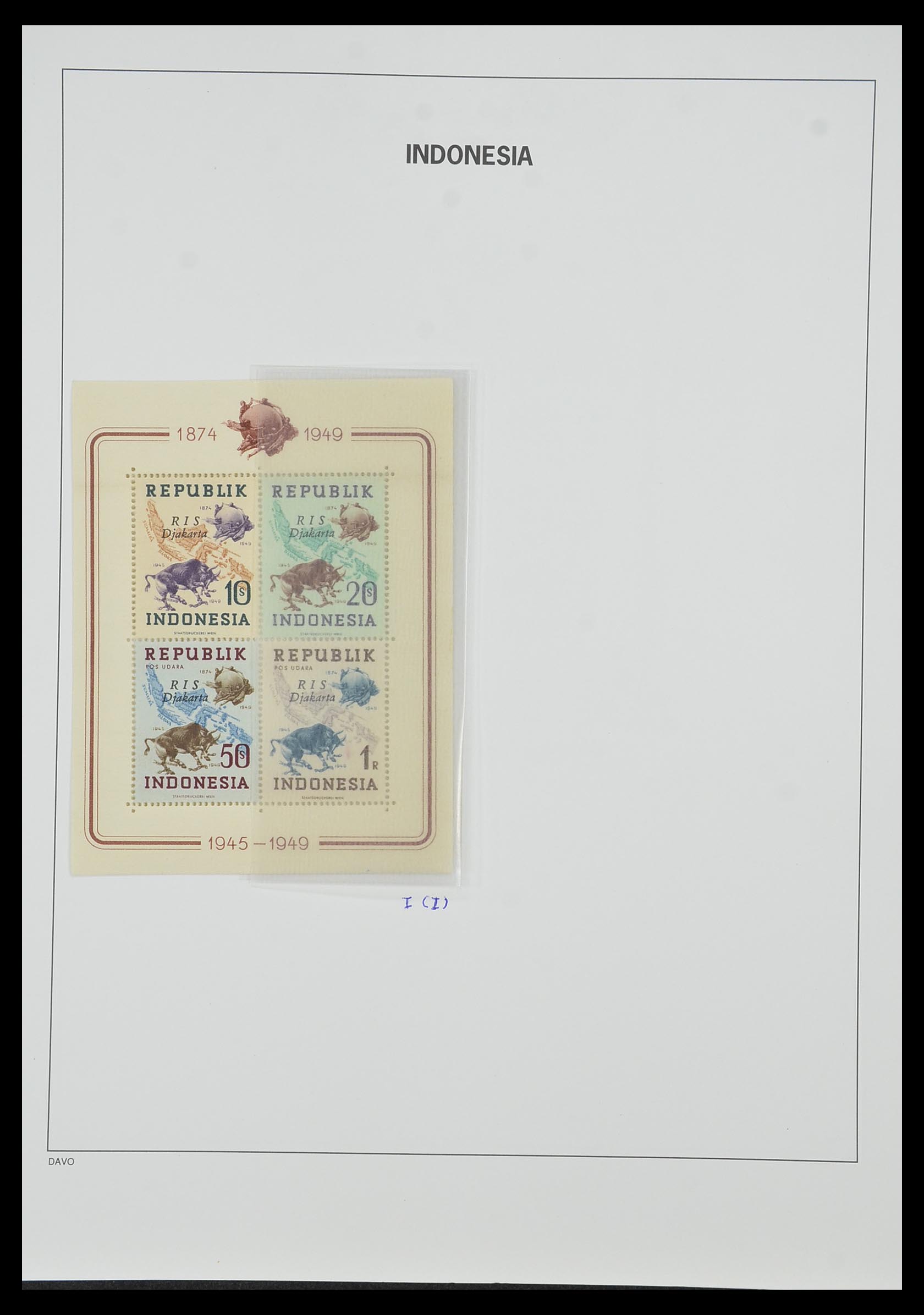 33988 050 - Postzegelverzameling 33988 Weense drukken Indonesië.