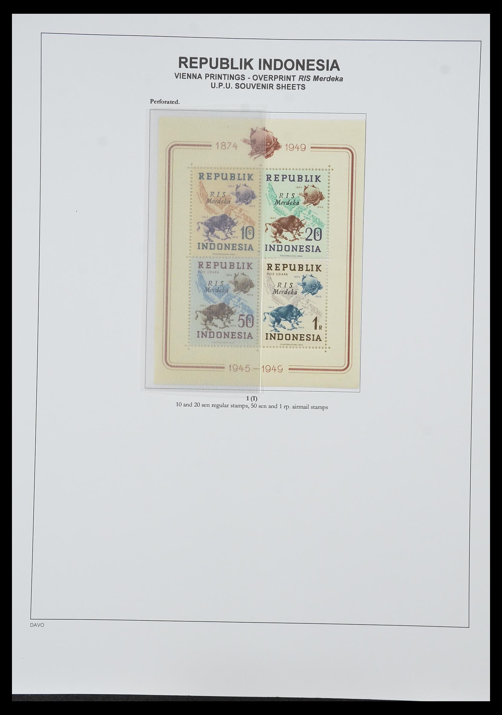 33988 052 - Stamp collection 33988 Vienna printings Indonesia.