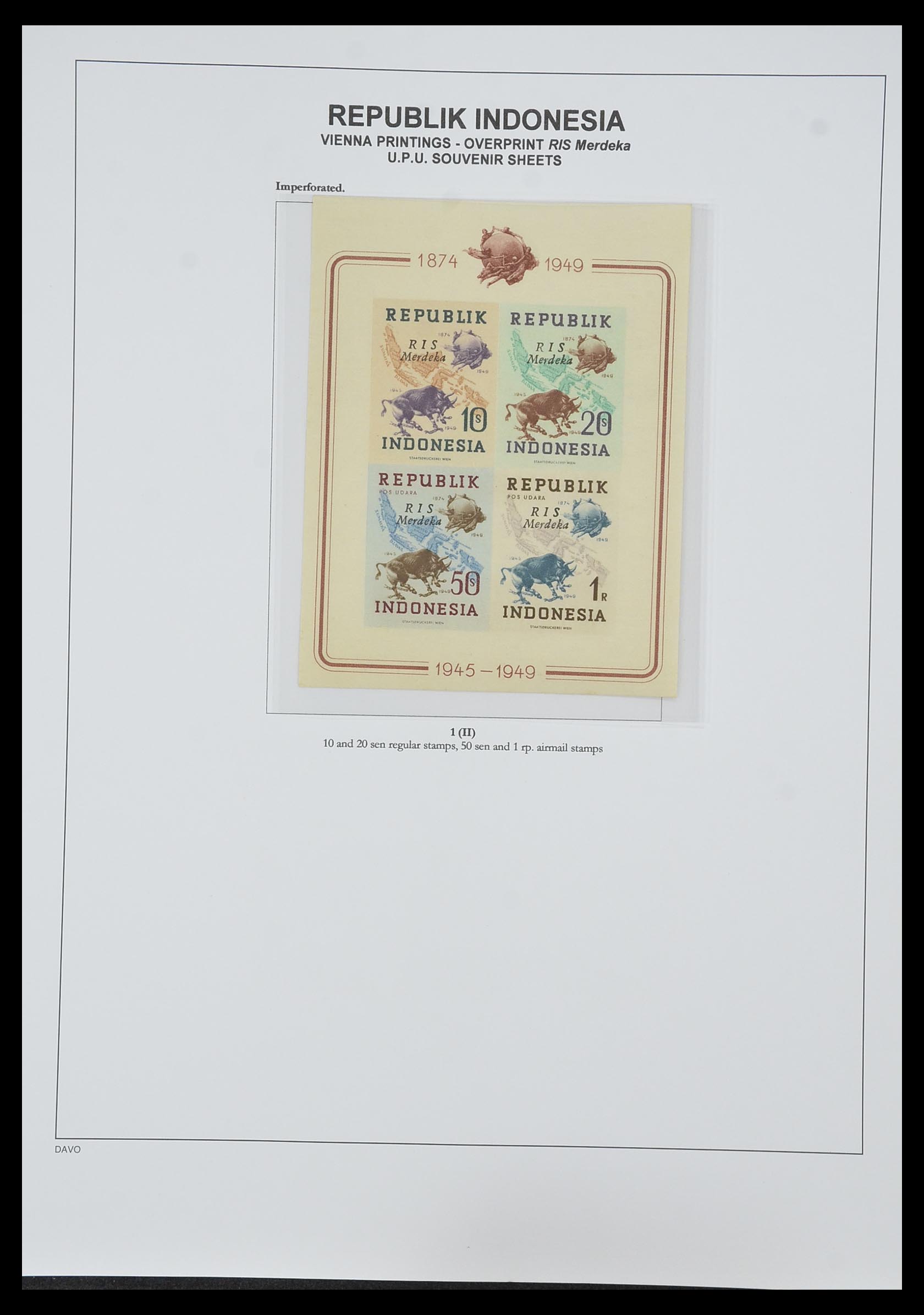 33988 053 - Postzegelverzameling 33988 Weense drukken Indonesië.