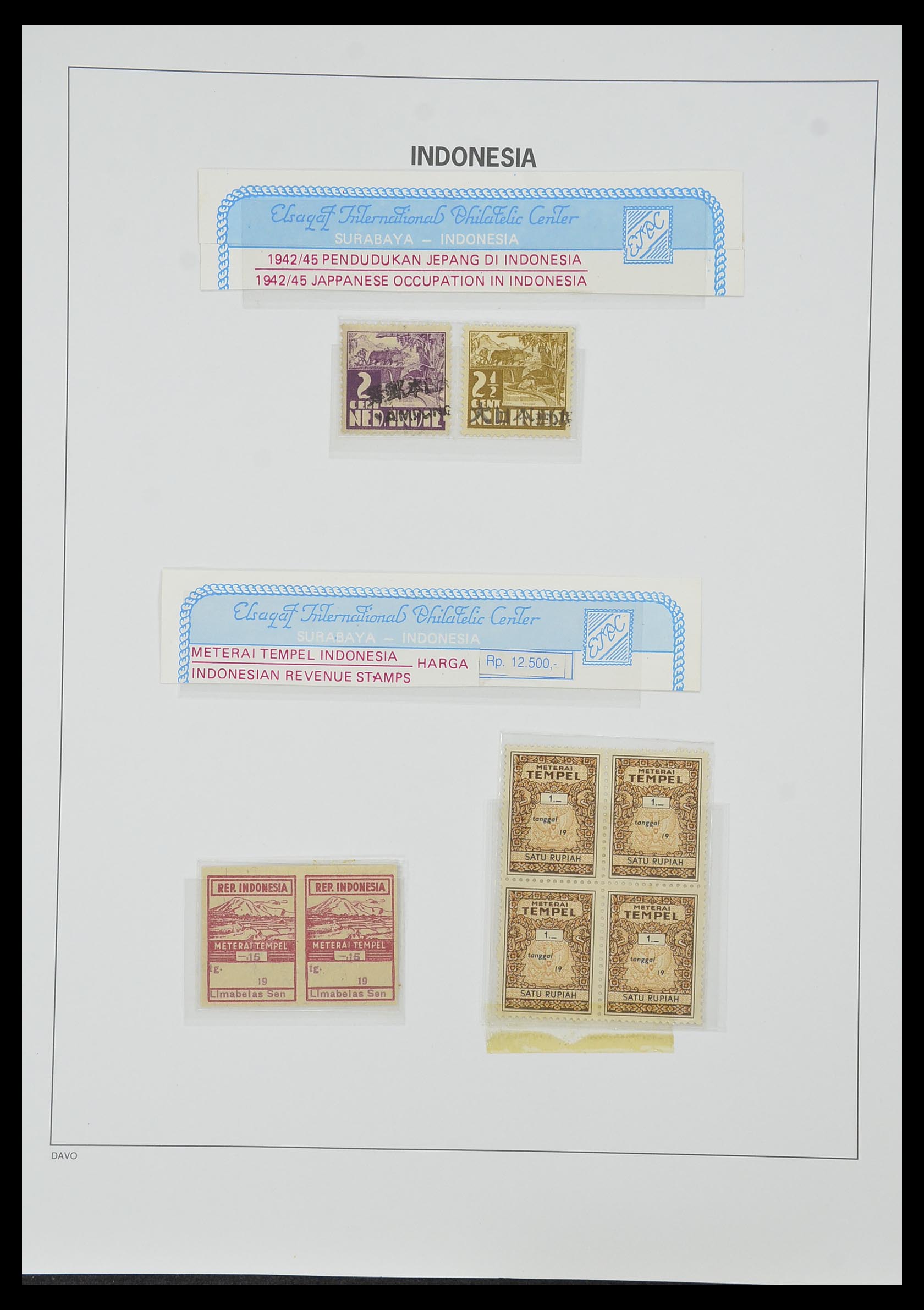 33988 056 - Postzegelverzameling 33988 Weense drukken Indonesië.