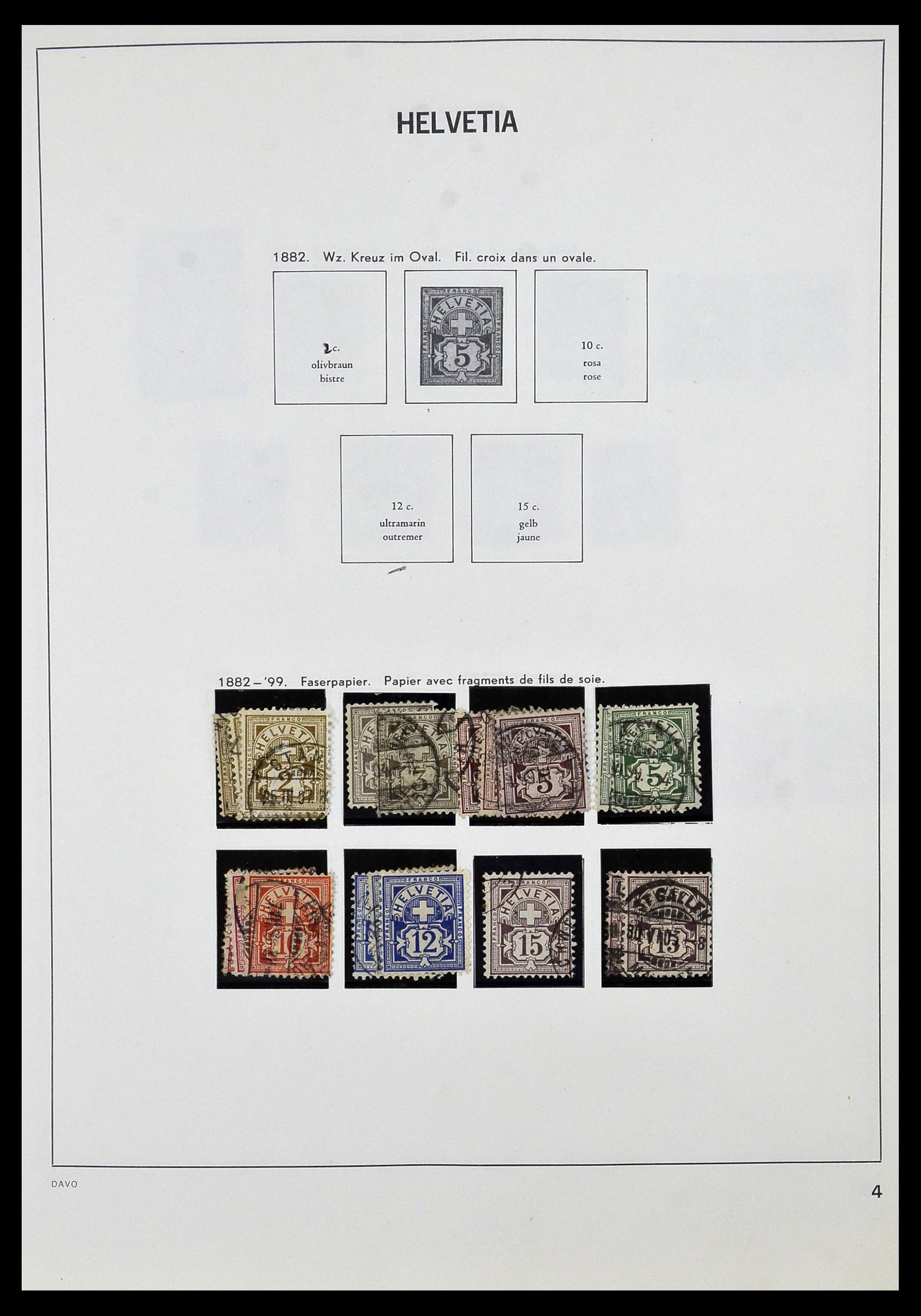 33990 003 - Postzegelverzameling 33990 Zwitserland 1854-1998.