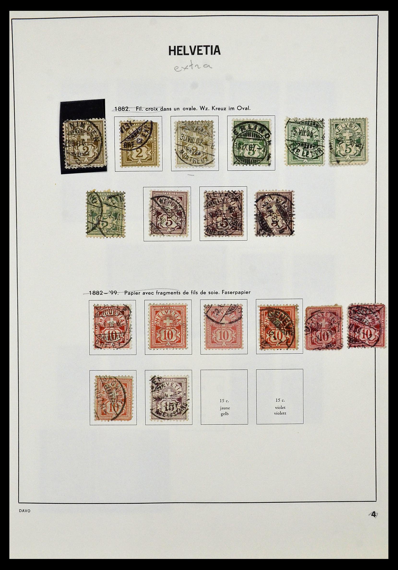 33990 004 - Postzegelverzameling 33990 Zwitserland 1854-1998.