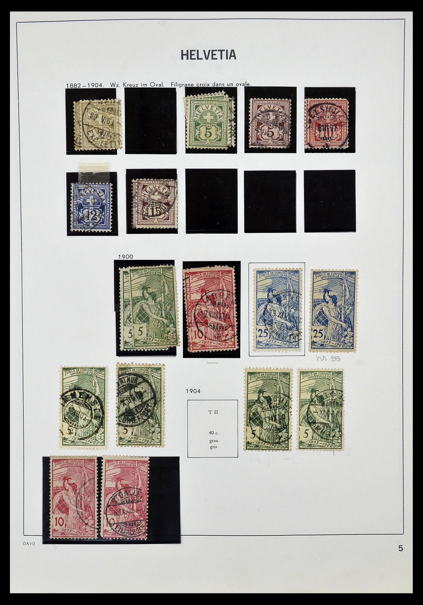 33990 005 - Stamp collection 33990 Switzerland 1854-1998.