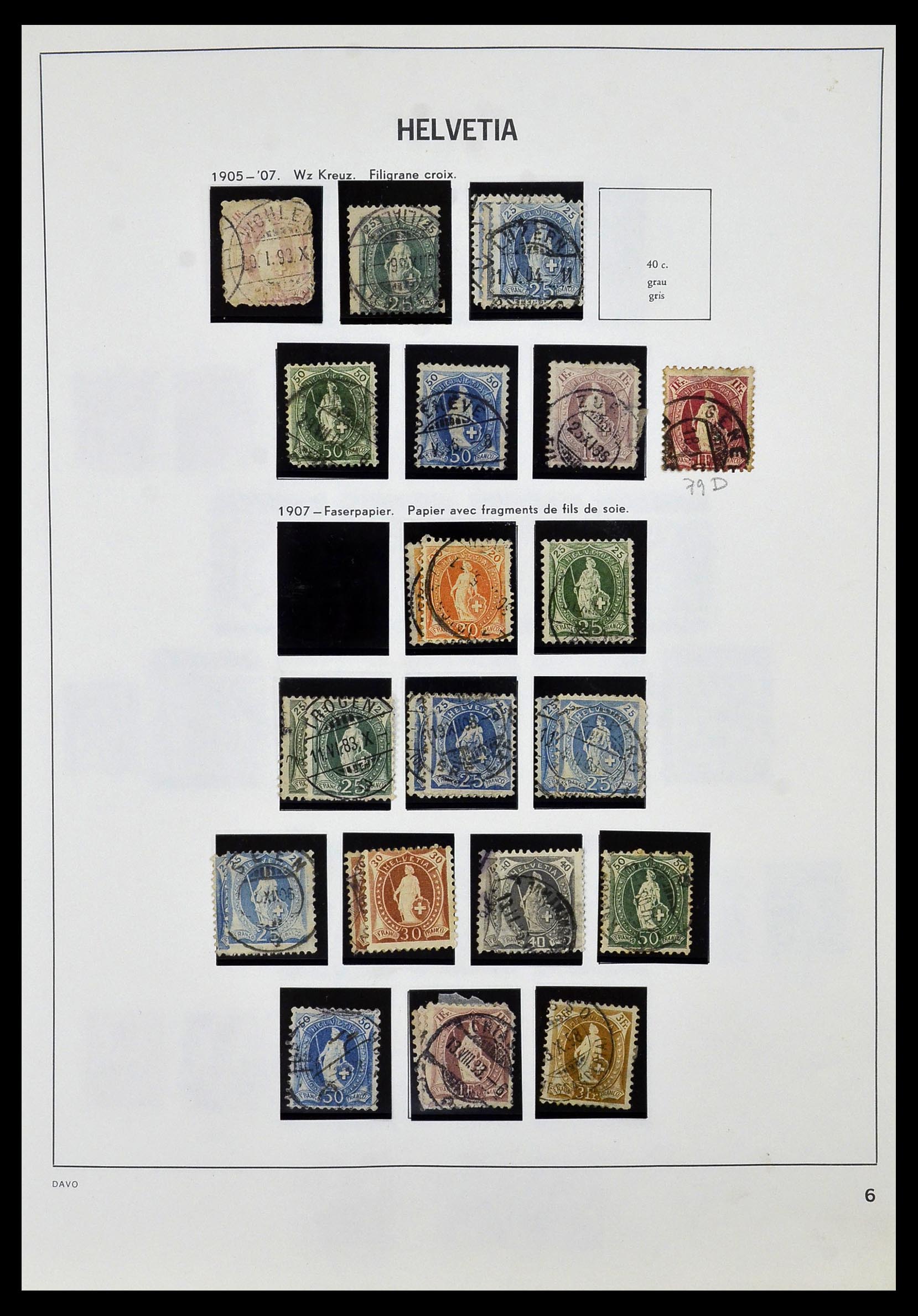 33990 007 - Postzegelverzameling 33990 Zwitserland 1854-1998.