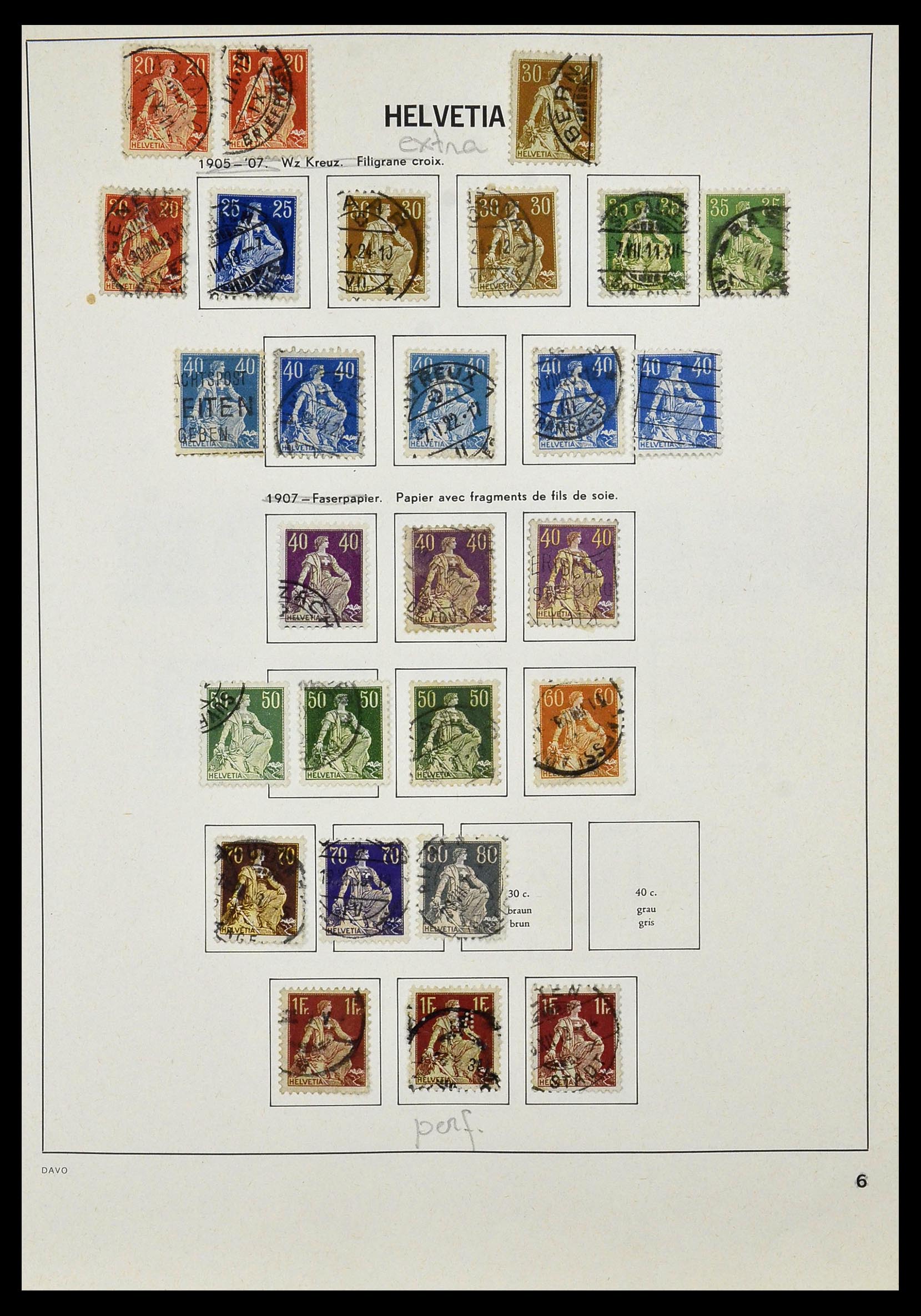 33990 009 - Stamp collection 33990 Switzerland 1854-1998.