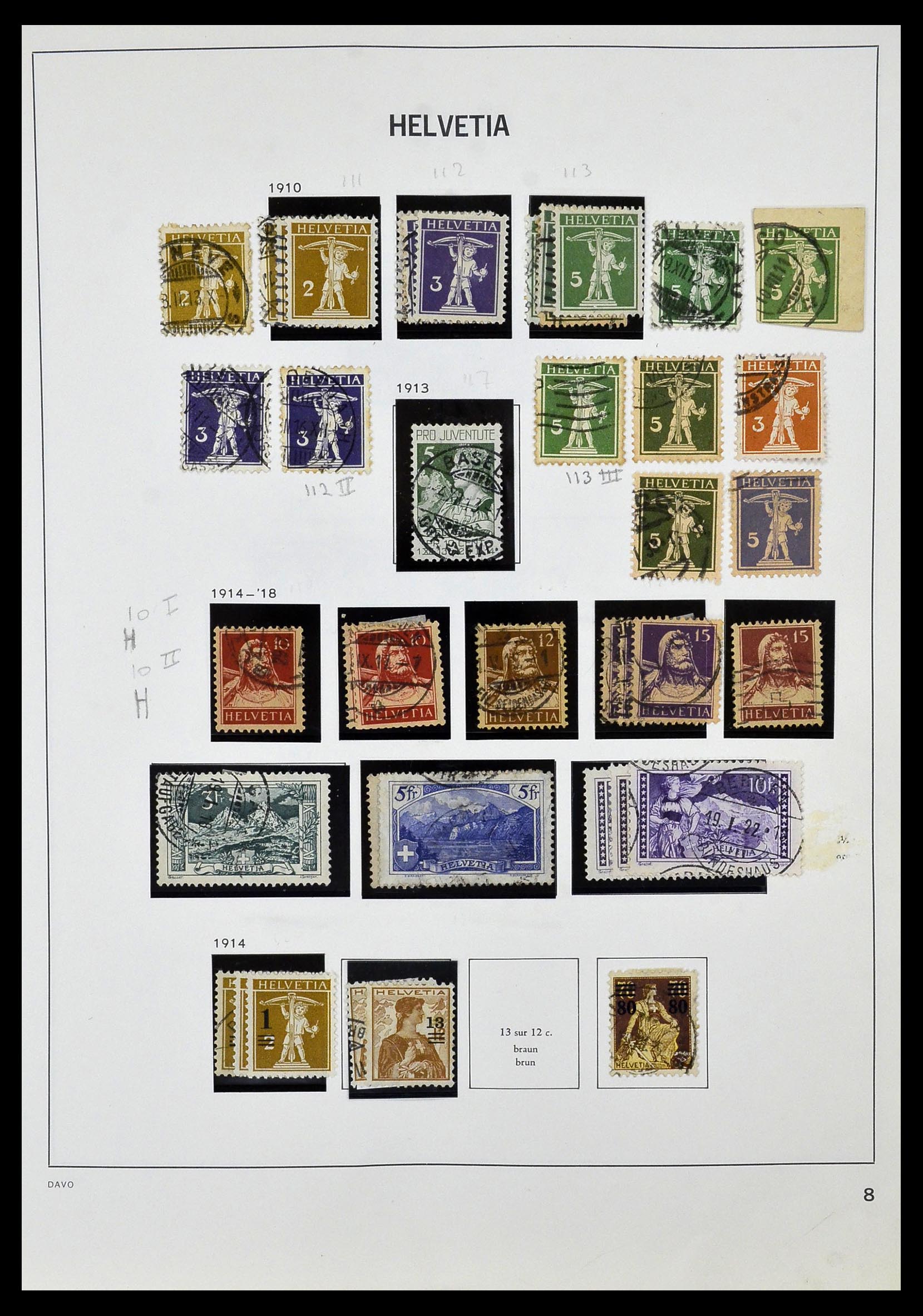 33990 011 - Postzegelverzameling 33990 Zwitserland 1854-1998.