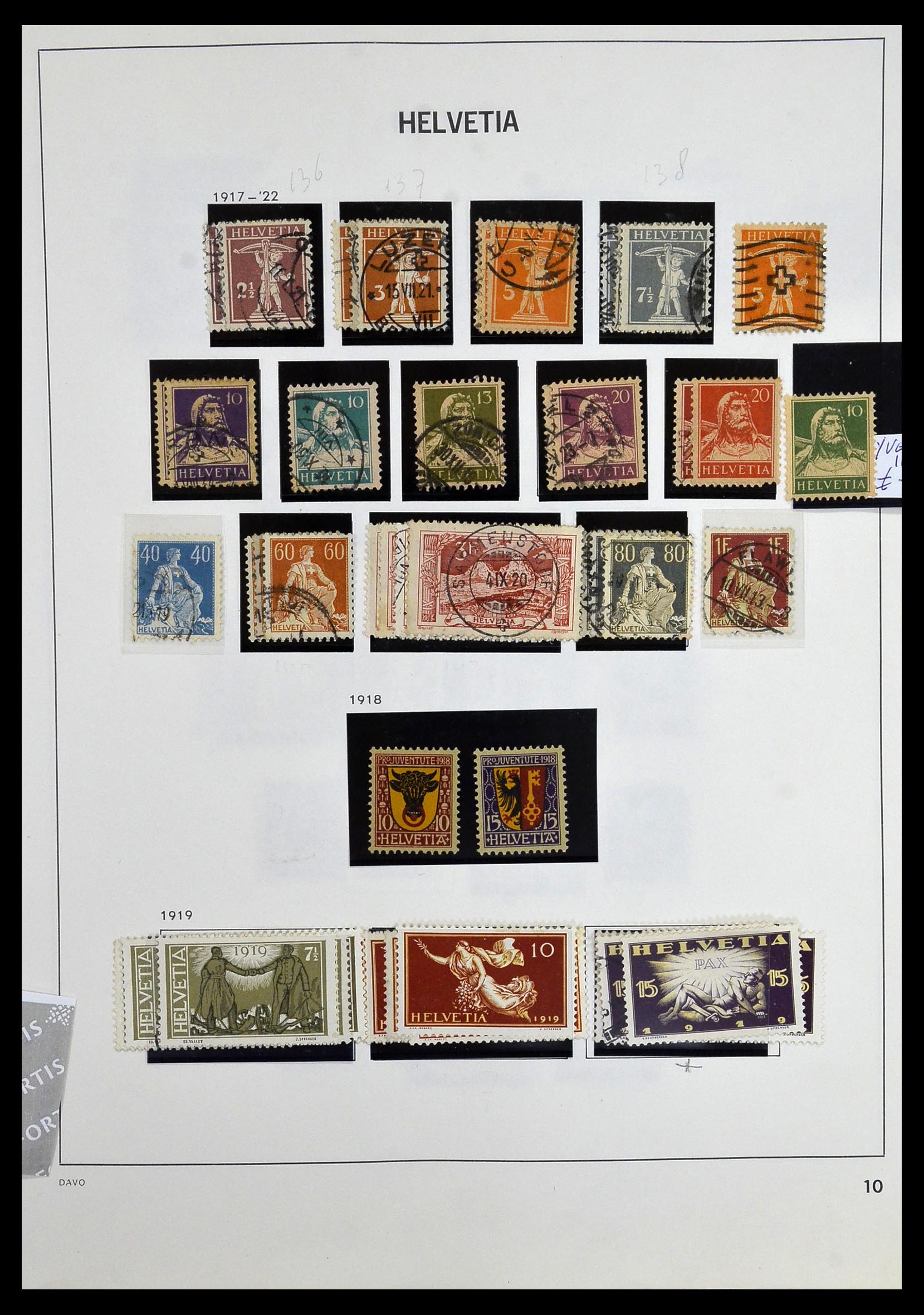 33990 013 - Postzegelverzameling 33990 Zwitserland 1854-1998.