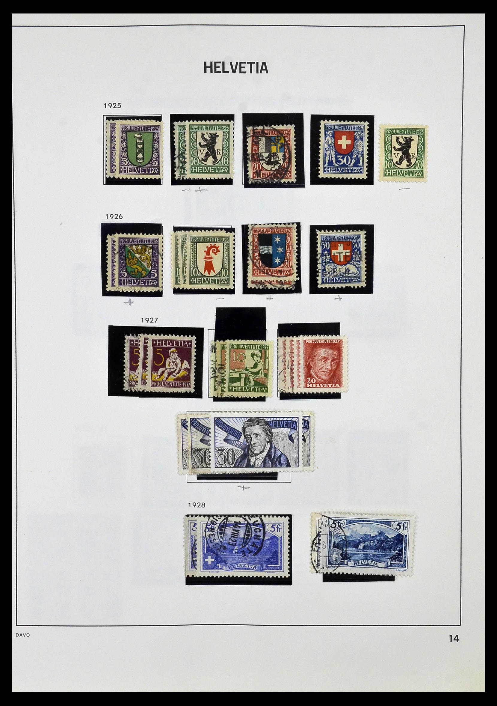 33990 020 - Postzegelverzameling 33990 Zwitserland 1854-1998.
