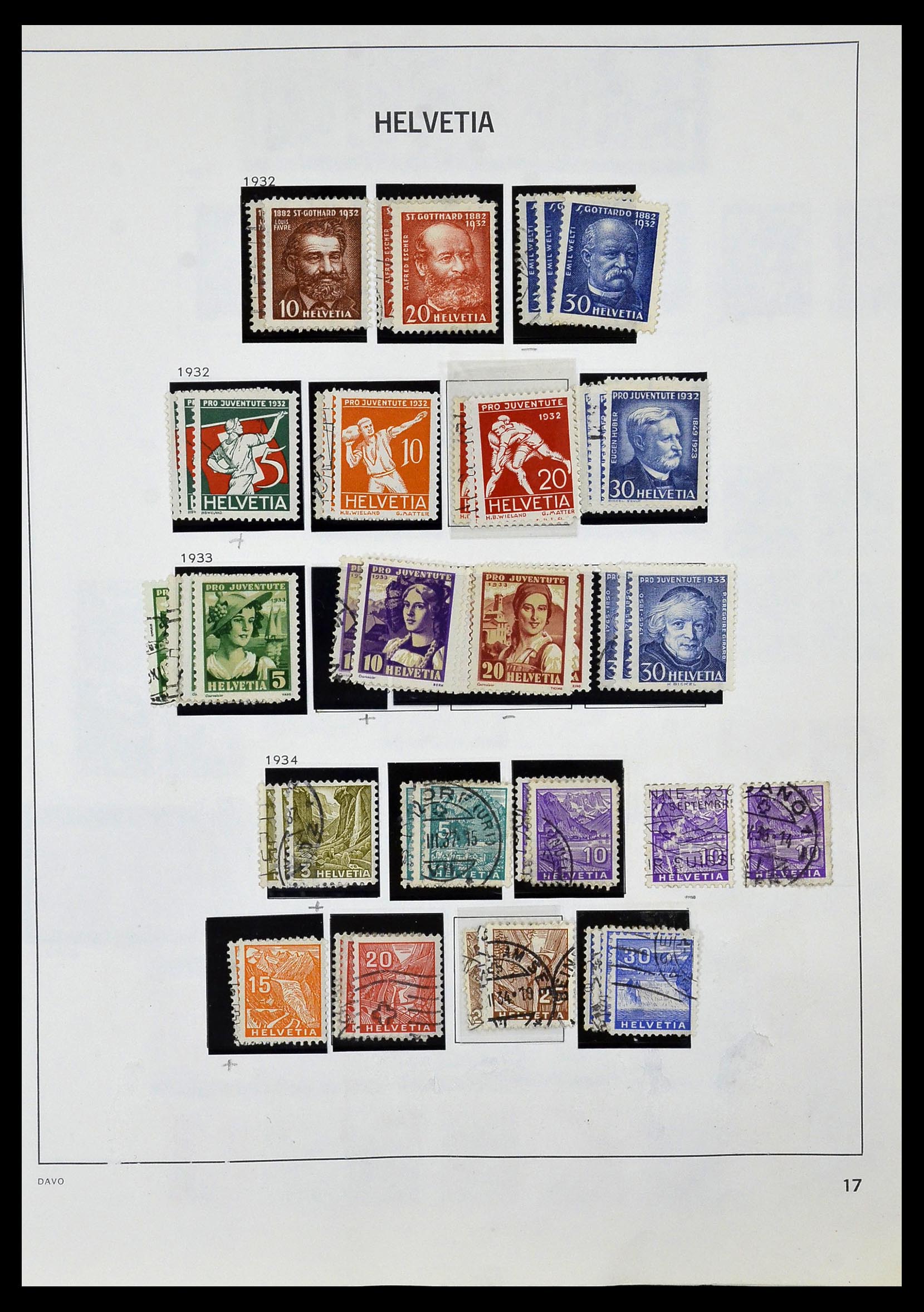 33990 023 - Postzegelverzameling 33990 Zwitserland 1854-1998.