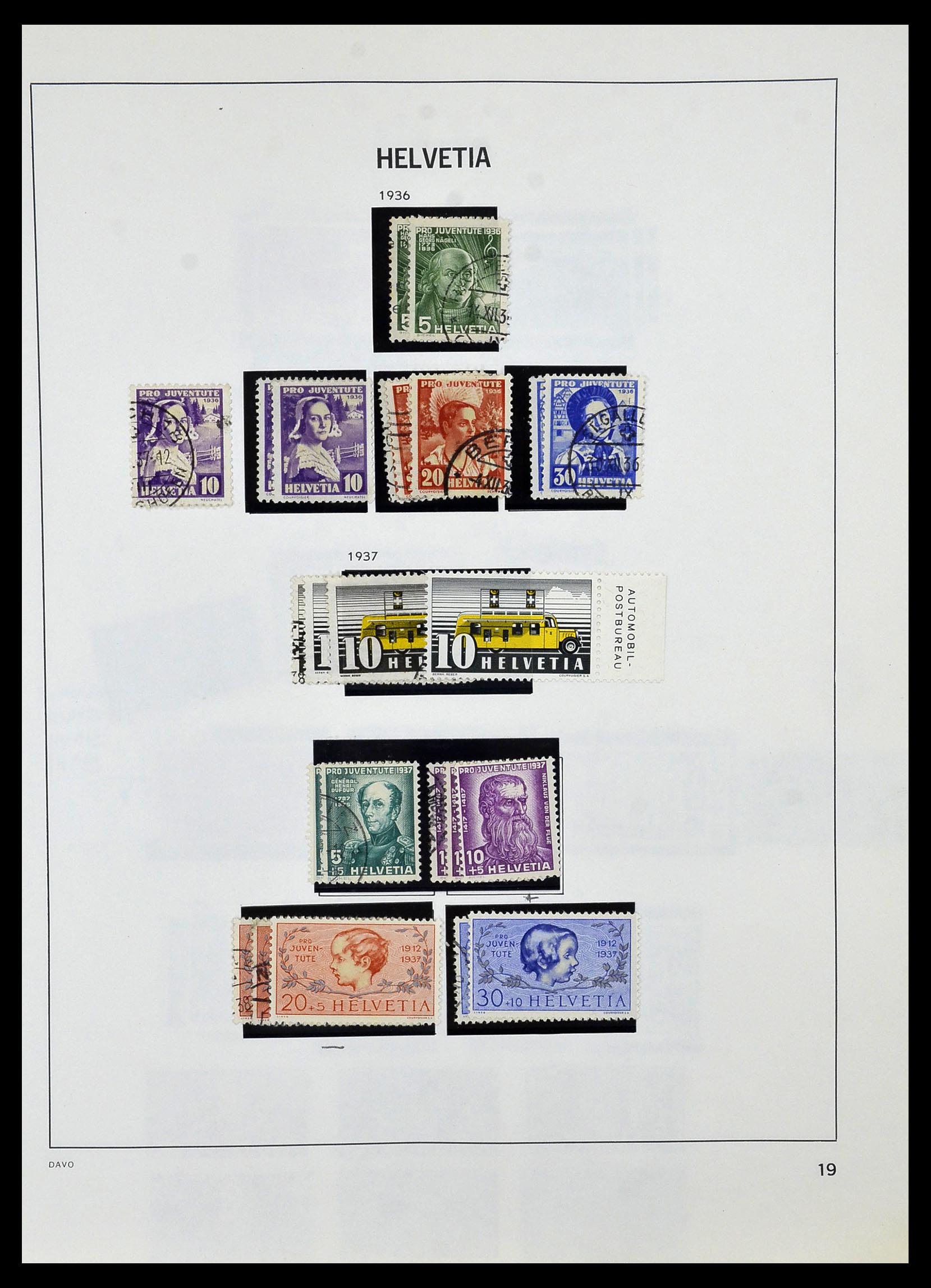 33990 025 - Postzegelverzameling 33990 Zwitserland 1854-1998.