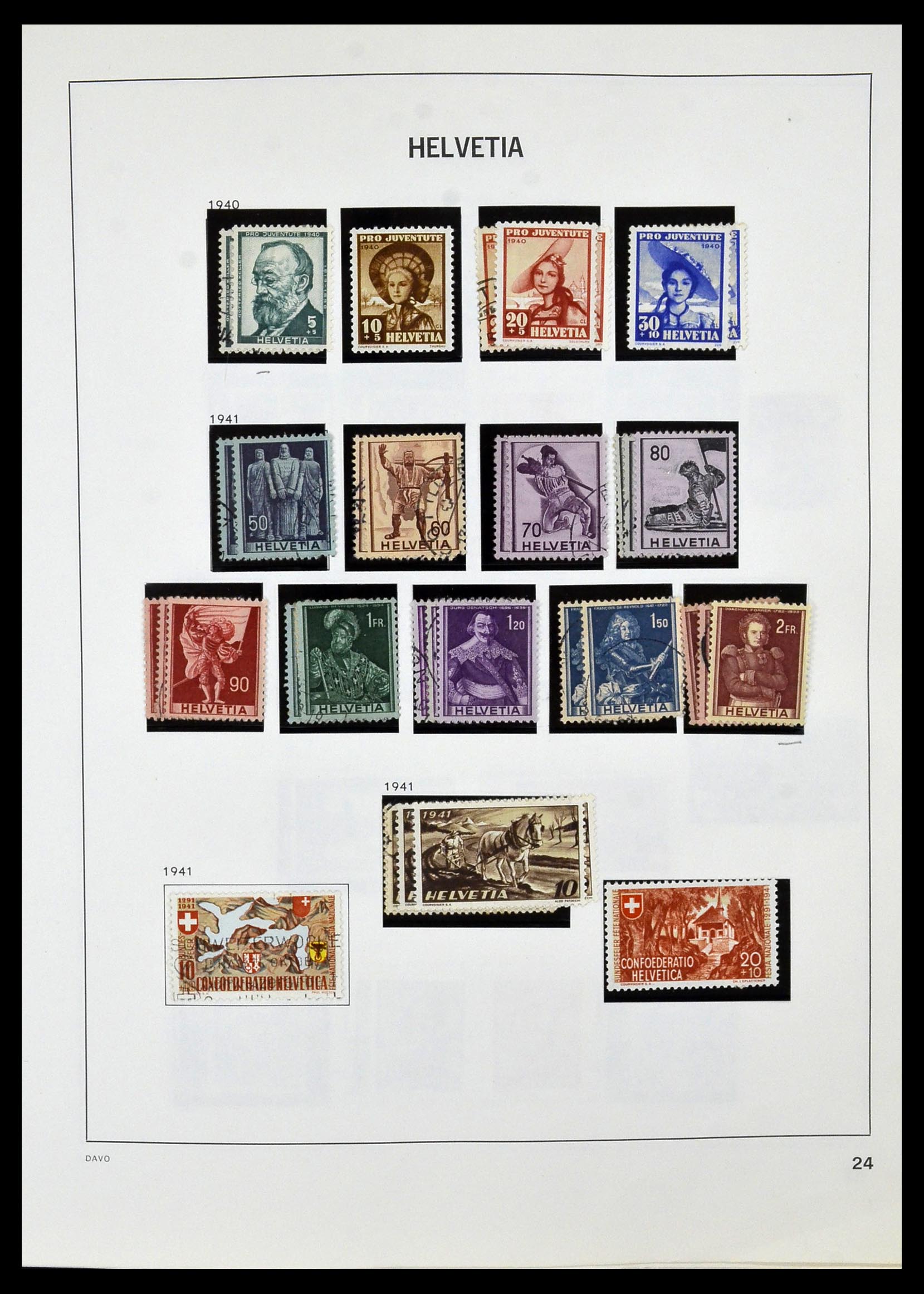 33990 030 - Postzegelverzameling 33990 Zwitserland 1854-1998.
