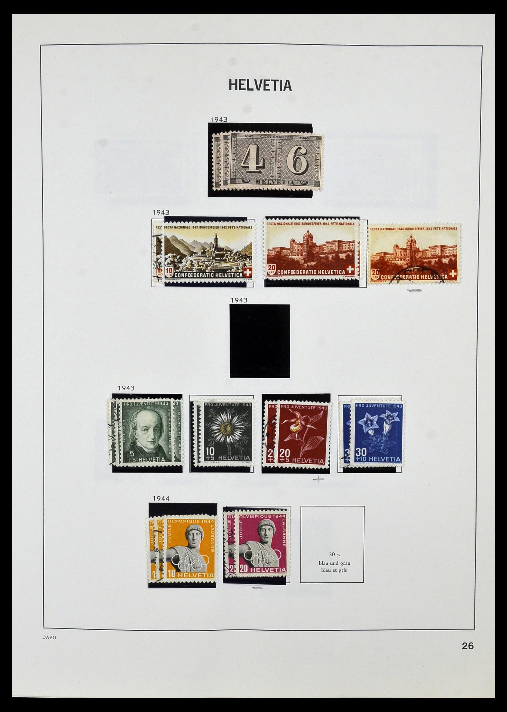 33990 032 - Postzegelverzameling 33990 Zwitserland 1854-1998.