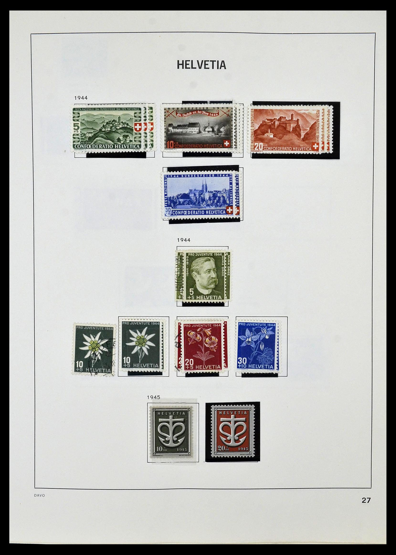 33990 033 - Postzegelverzameling 33990 Zwitserland 1854-1998.