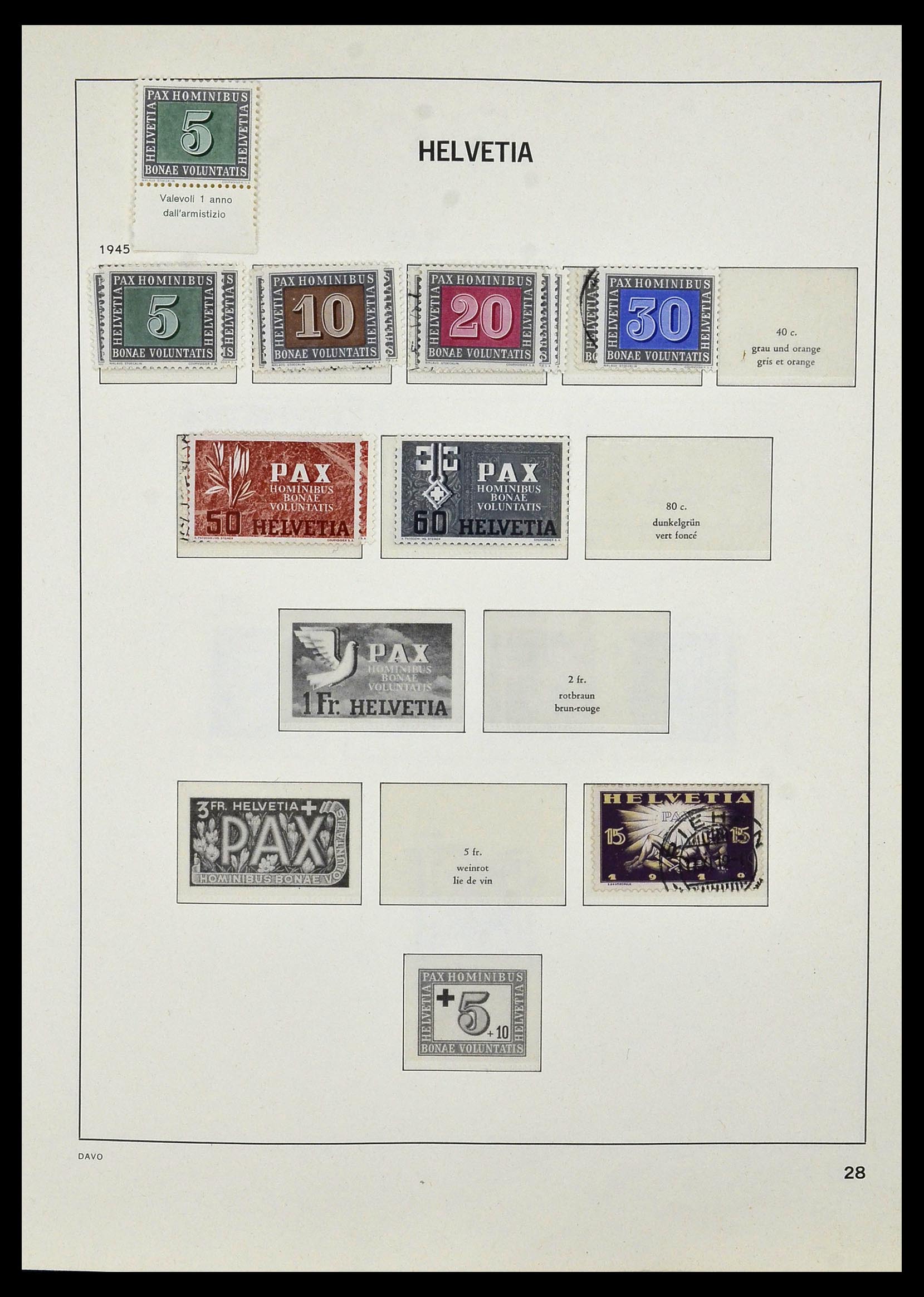 33990 034 - Postzegelverzameling 33990 Zwitserland 1854-1998.