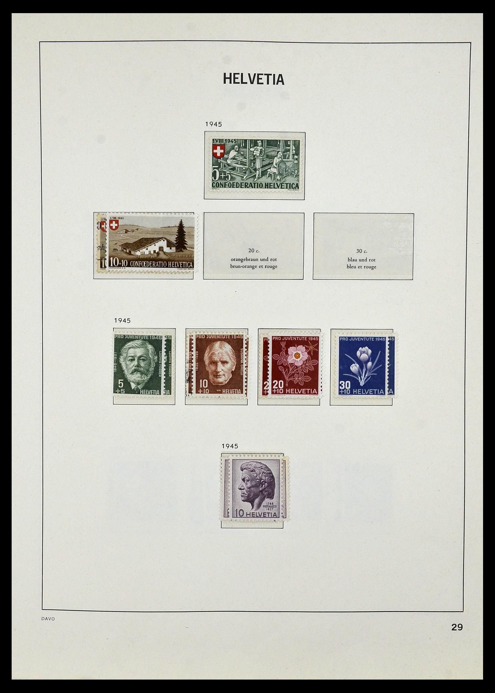 33990 035 - Postzegelverzameling 33990 Zwitserland 1854-1998.