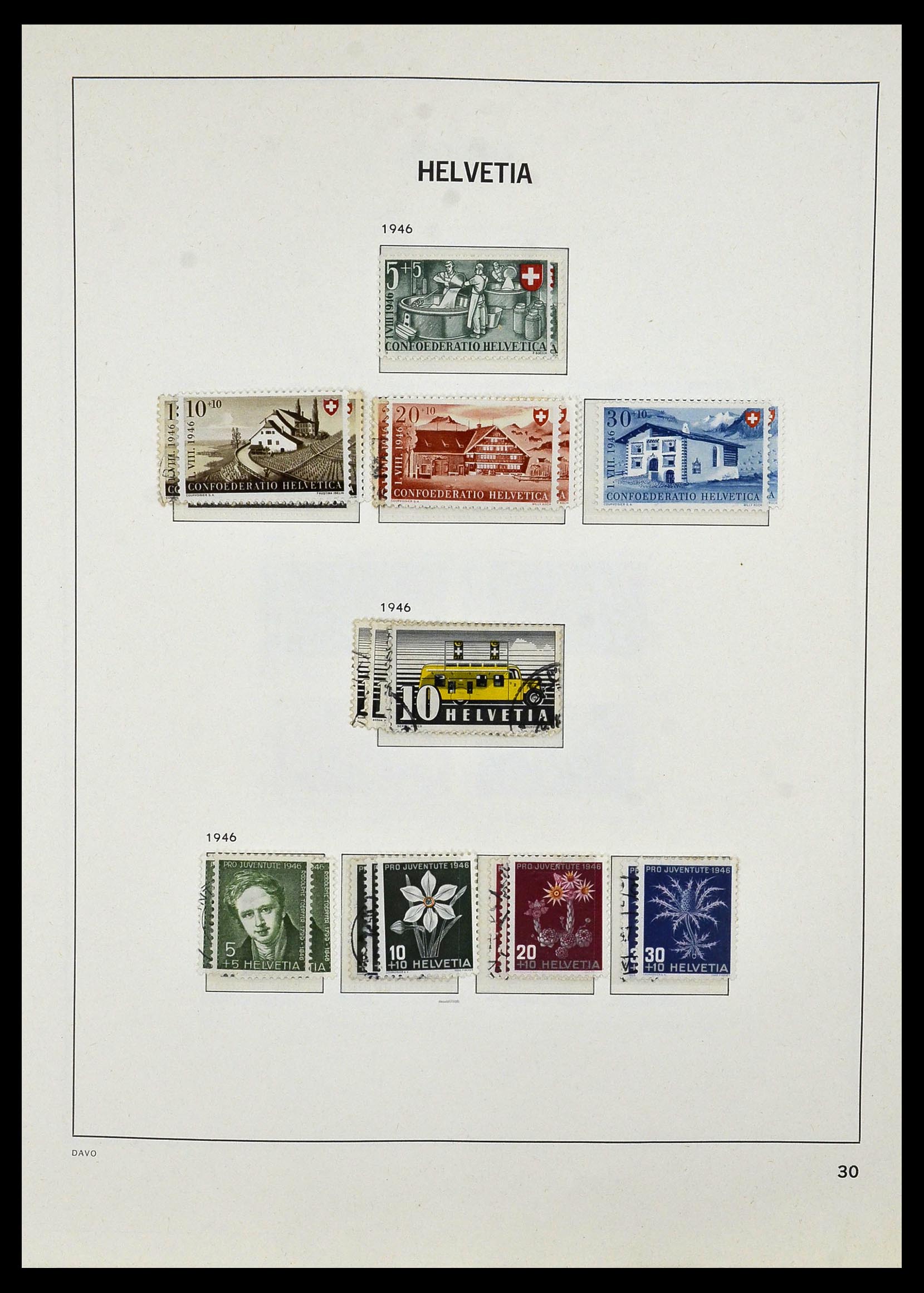 33990 036 - Postzegelverzameling 33990 Zwitserland 1854-1998.