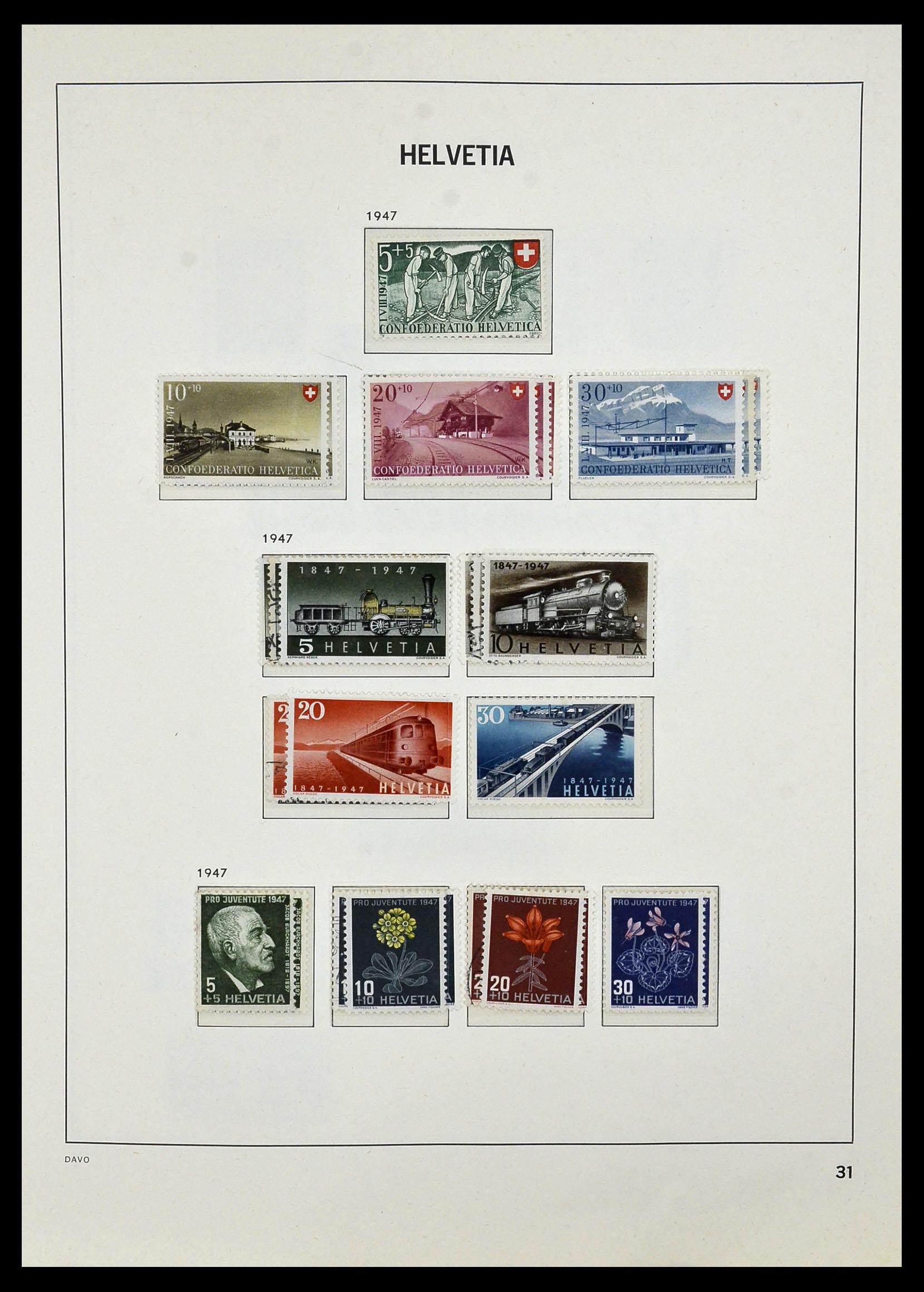 33990 037 - Postzegelverzameling 33990 Zwitserland 1854-1998.