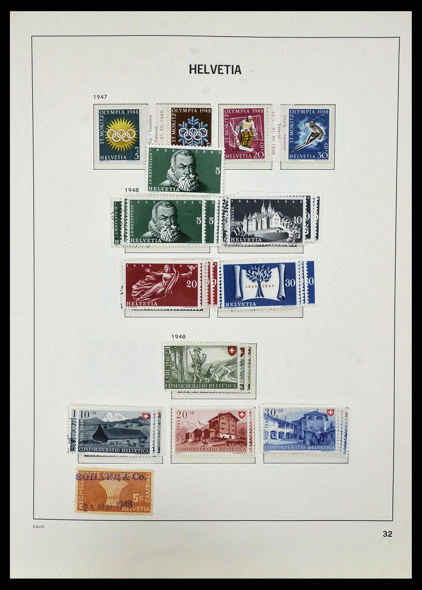 33990 038 - Postzegelverzameling 33990 Zwitserland 1854-1998.