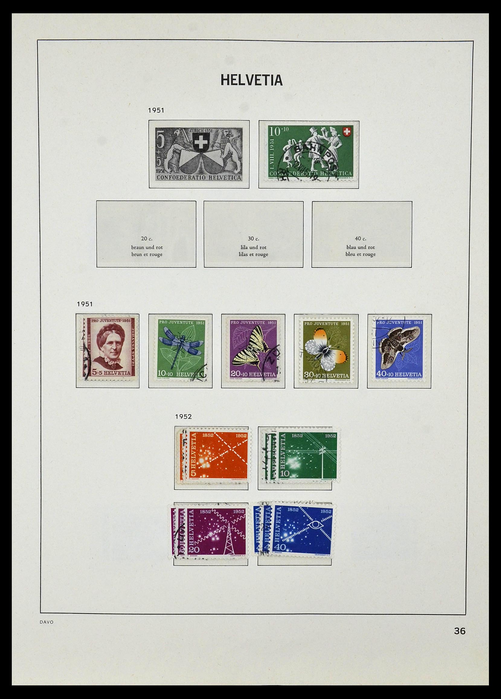 33990 042 - Stamp collection 33990 Switzerland 1854-1998.