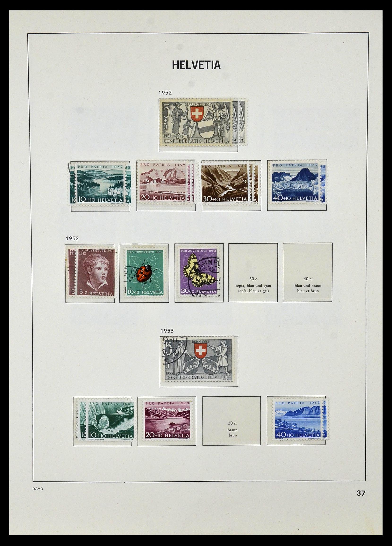 33990 043 - Stamp collection 33990 Switzerland 1854-1998.