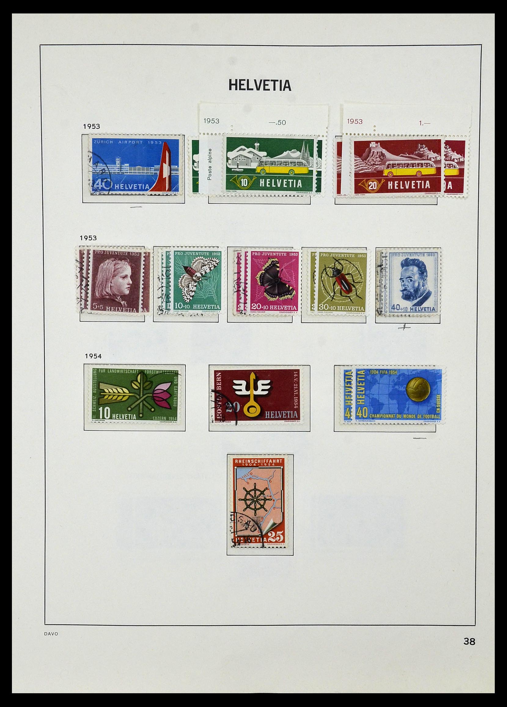 33990 044 - Postzegelverzameling 33990 Zwitserland 1854-1998.